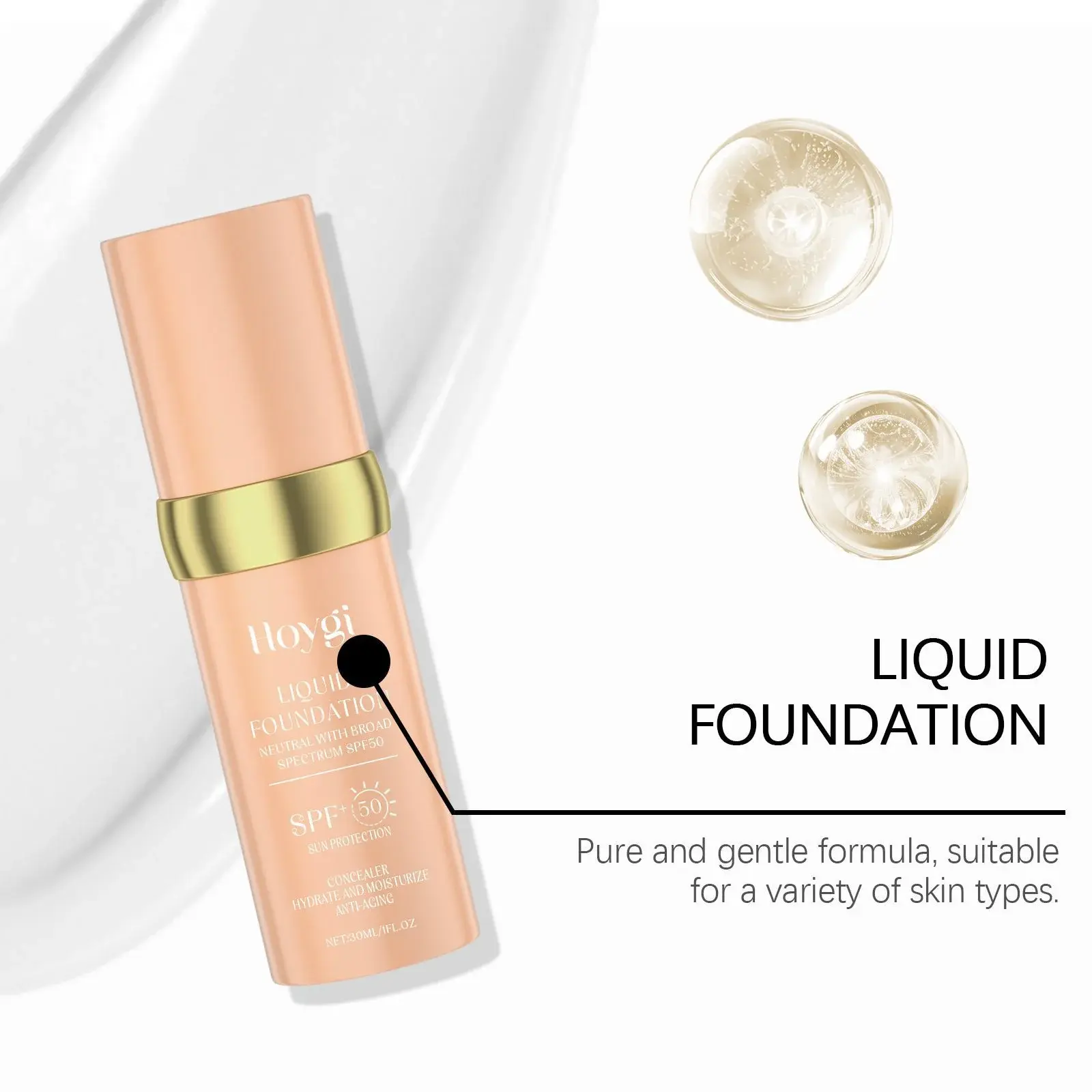 Warm Change Liquid Foundation - Moisturizing & Long-Lasting - Hoygi 8 HO A01 0004 01 1729584349015