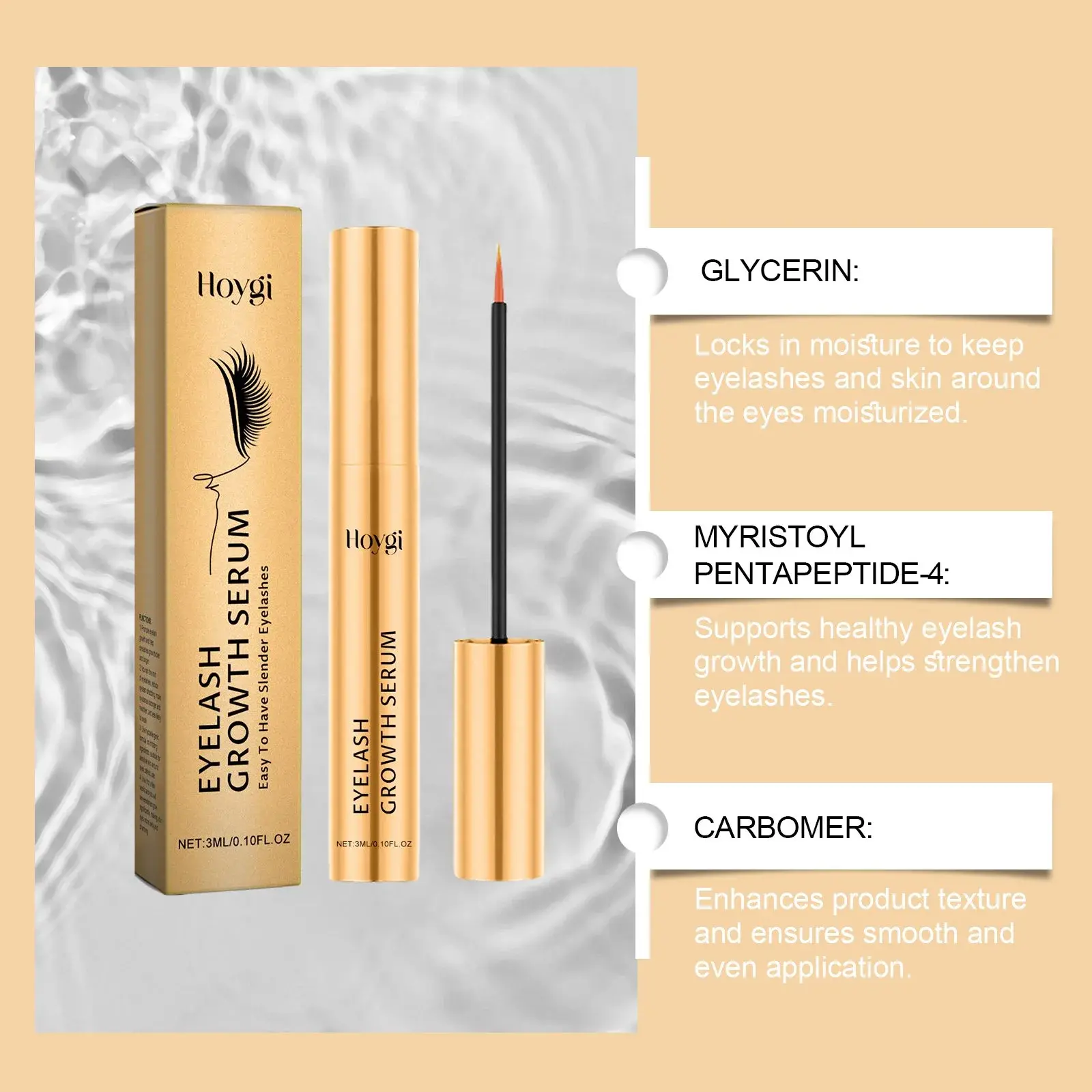 Natural Eyelash Curl Mascara - Moisturizing & Gentle Formula | Hoygi 5 HO A01 0010 01 15637081