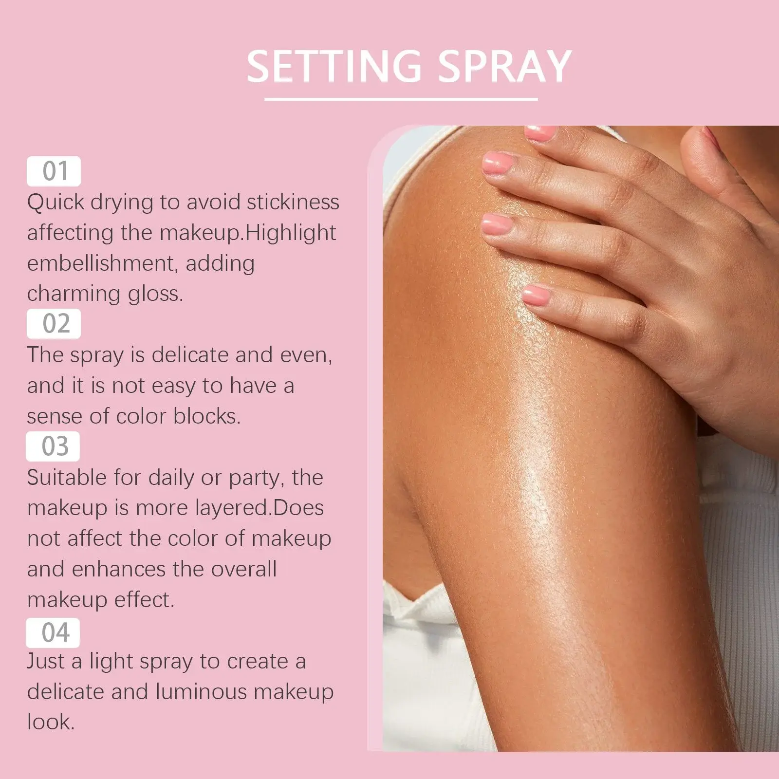 Shimmer Setting Spray Refreshing Moisturizing Makeup Mist by Hoygi 5 HO A01 0011 01 48314114