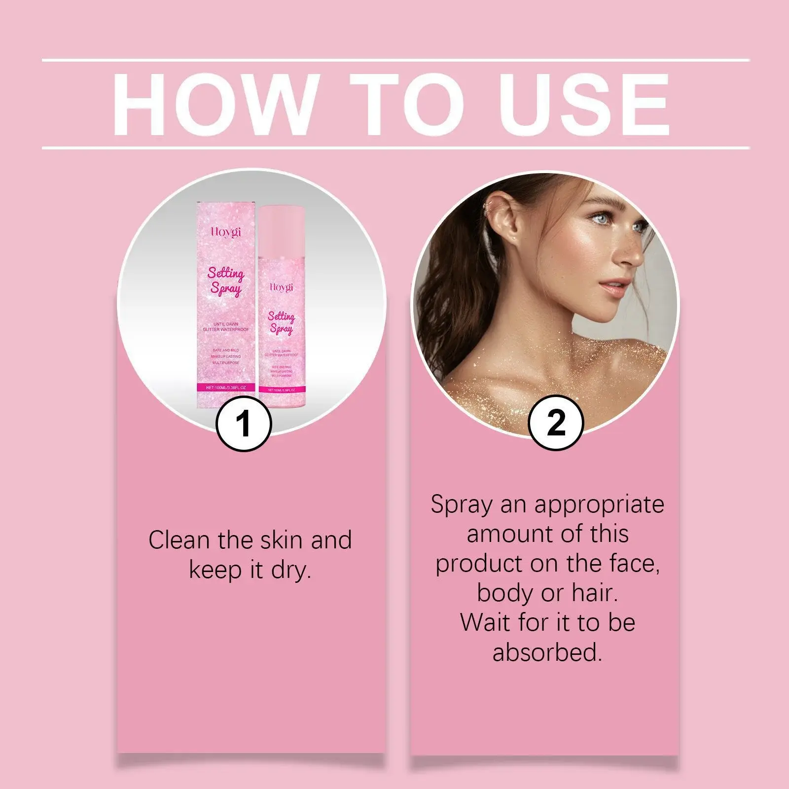 Shimmer Setting Spray Refreshing Moisturizing Makeup Mist by Hoygi 4 HO A01 0011 01 85244981