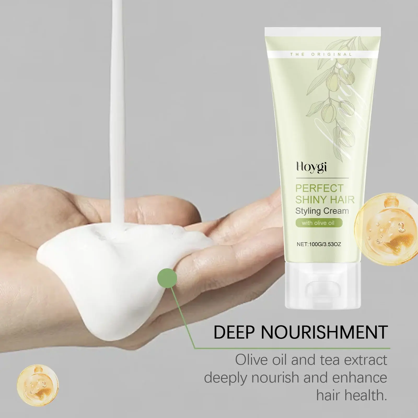 Smooth Curly Hair Styling Cream - Hydrating Repair for Dry Hair 6 HO A03 0006 01 1728982896002