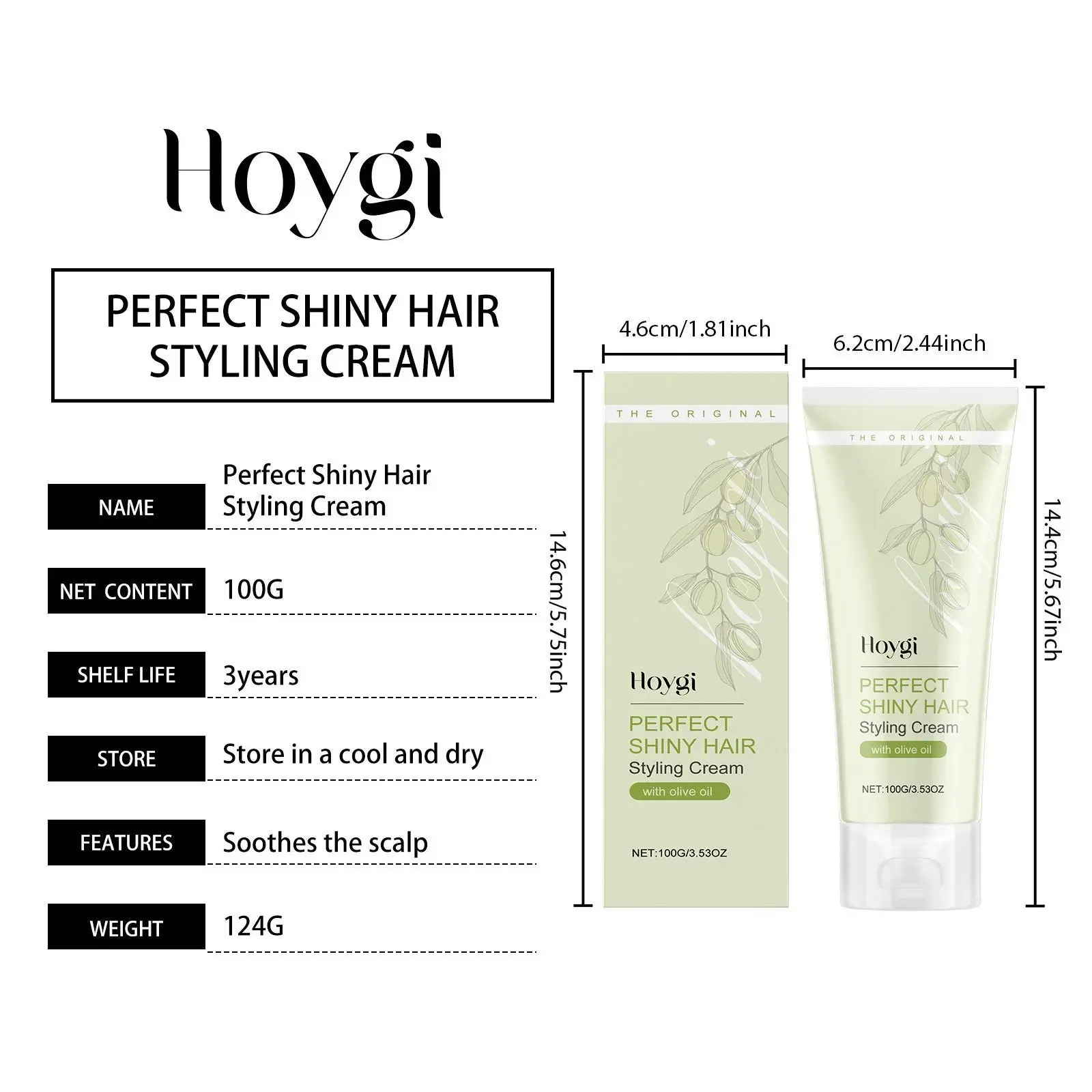Smooth Curly Hair Styling Cream - Hydrating Repair for Dry Hair 1 HO A03 0006 01 1728982896020