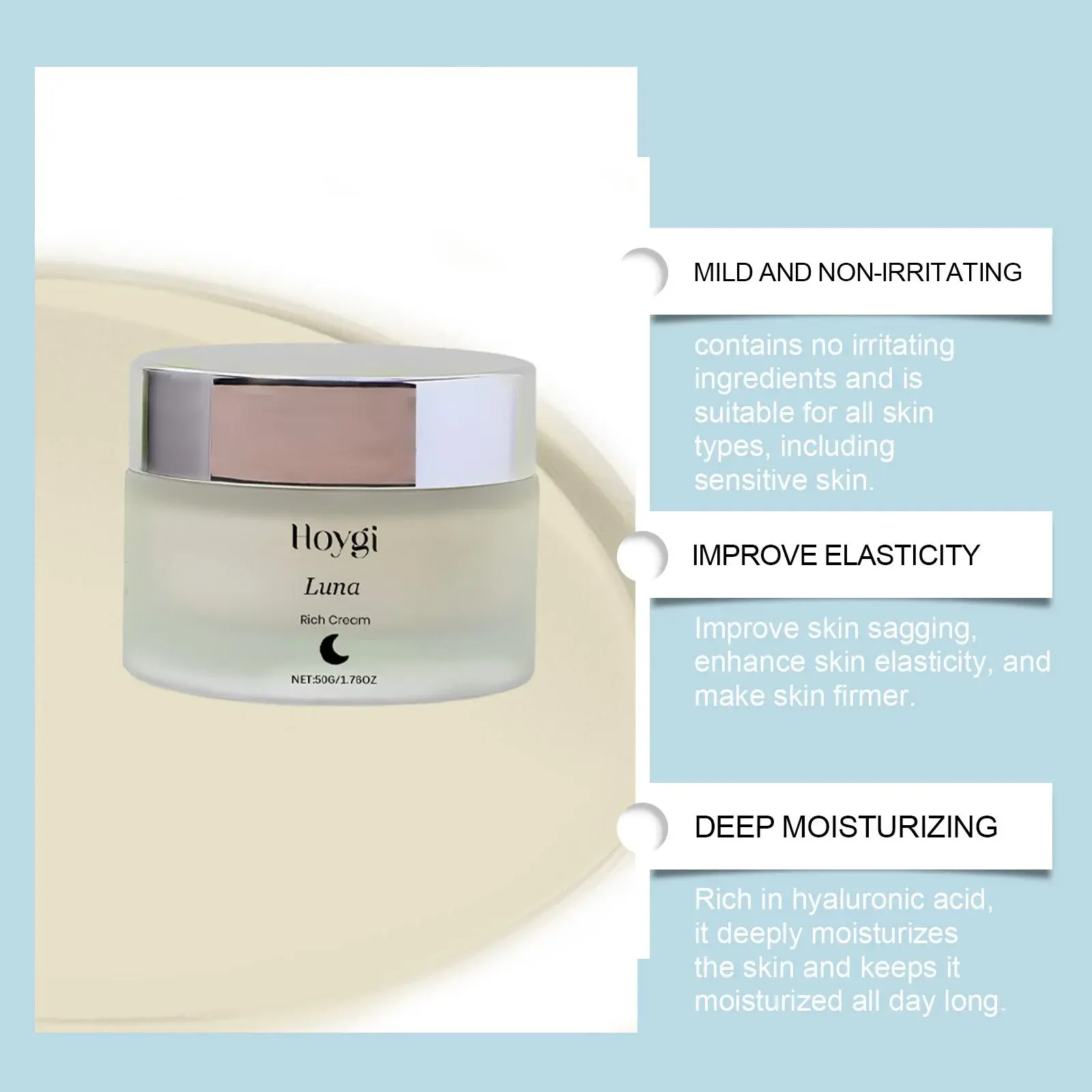 Soothing Moisturizer for Dry Skin - Daily Hydrating Cream 5 HO A05 0276 03 005
