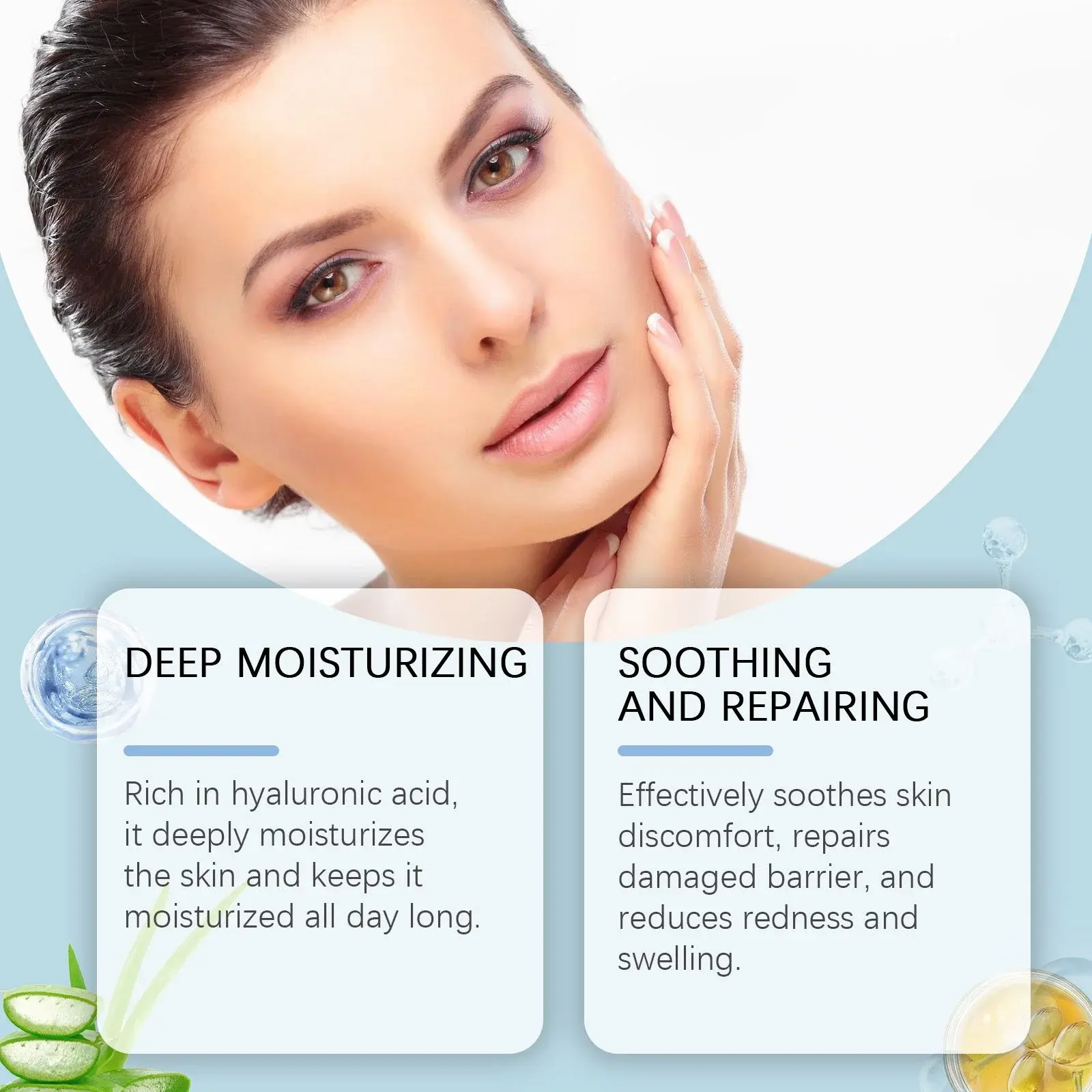 Soothing Moisturizer for Dry Skin - Daily Hydrating Cream 7 HO A05 0276 03 007