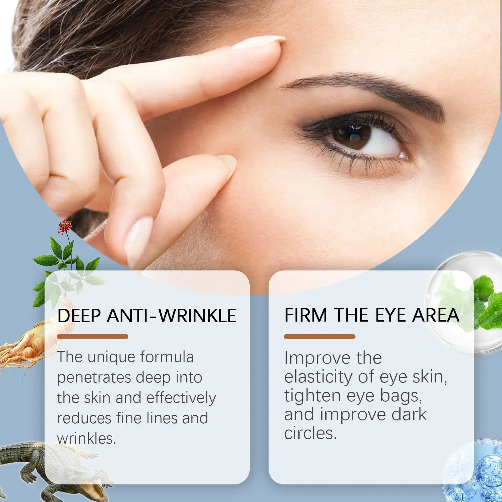 Anti-Wrinkle Eye Cream - Firming & Brightening with Hyaluronic Acid 8 HO A05 0312 02 008