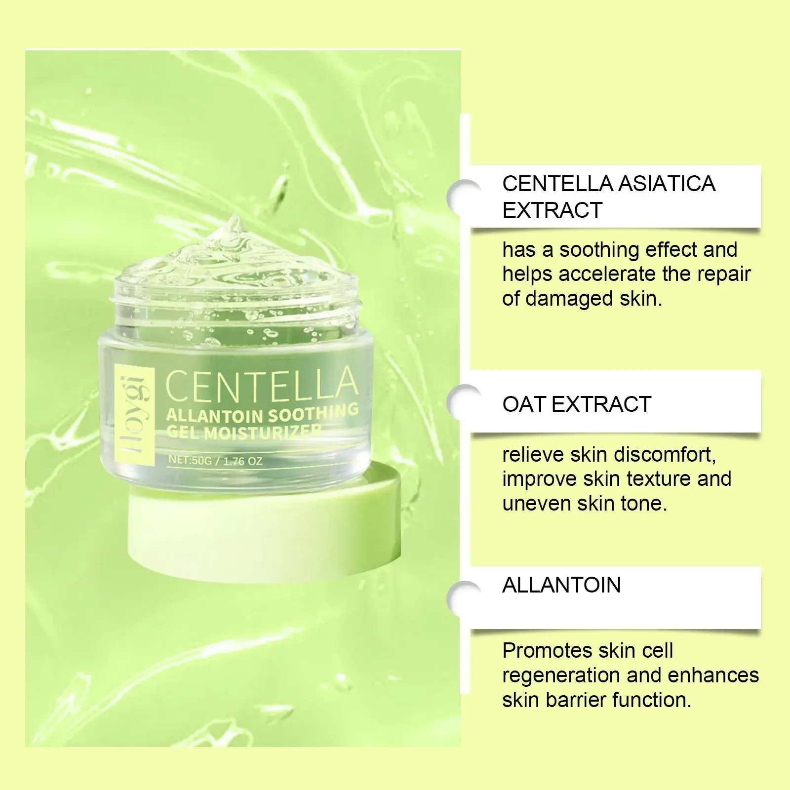 Centella Hydrating Gel for Soothing and Moisturizing - Hoygi 5 HO A05 0339 01 006
