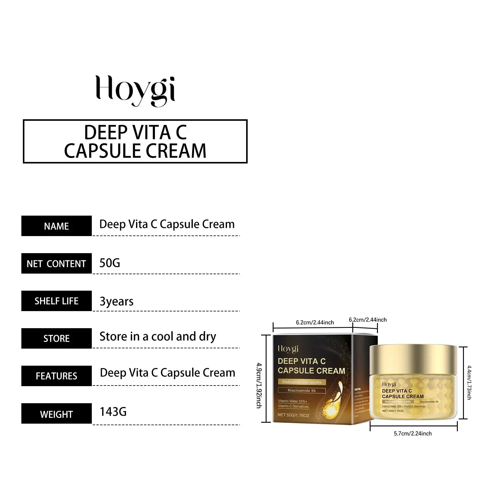 Vitamin C Facial Moisturizer - Hydrating & Brightening Cream 1 HO A05 0375 01 1724376655007