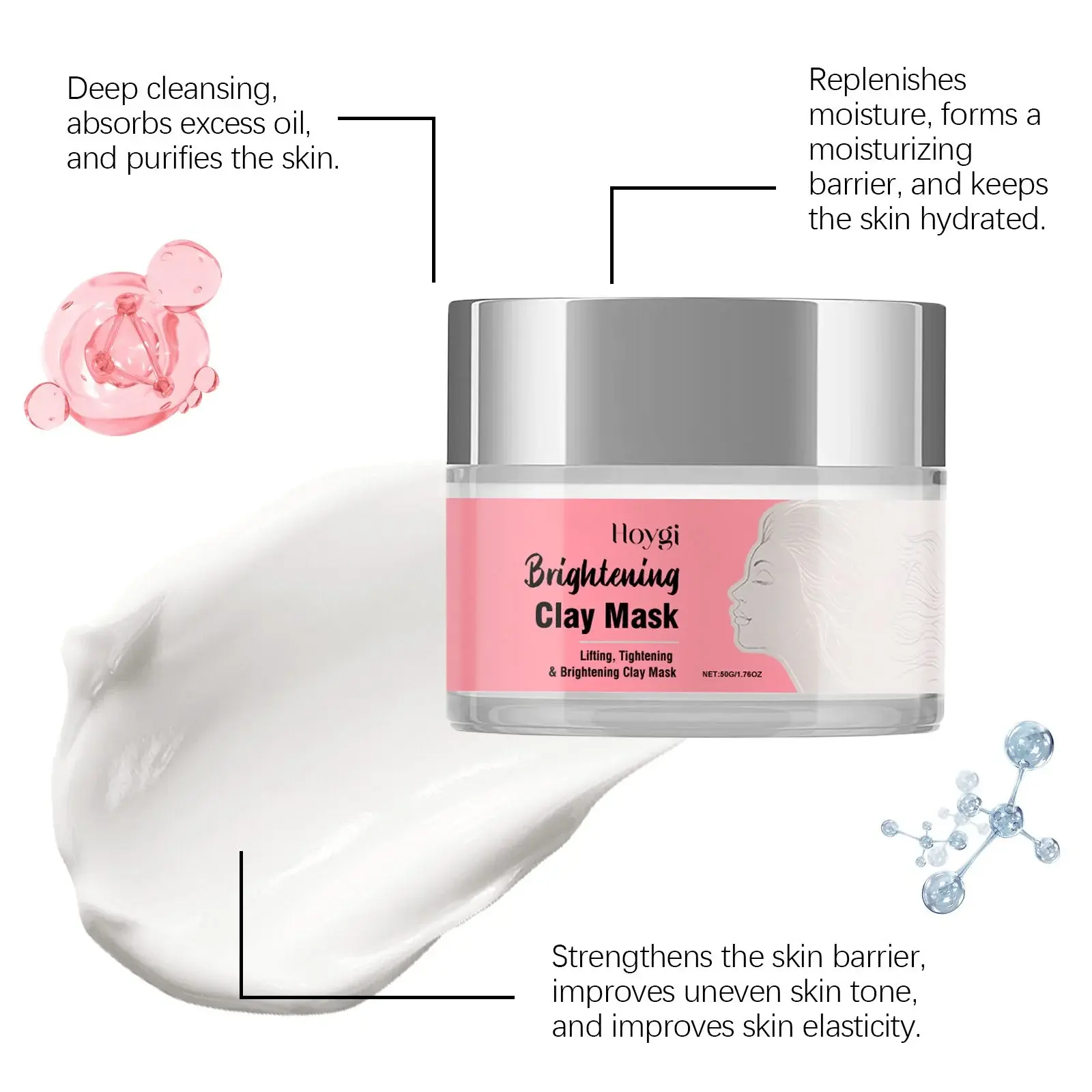 Hoygi Cleansing Mud Mask - Hydrating & Deep Pore Cleansing 6 HO A05 0405 01 1725422433009