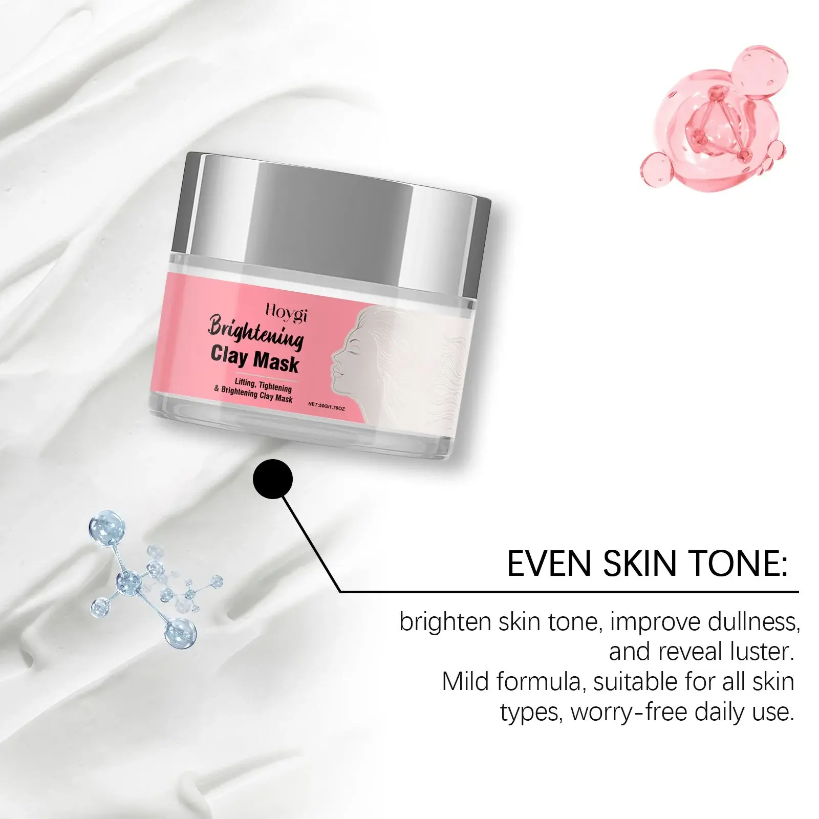 Hoygi Cleansing Mud Mask - Hydrating & Deep Pore Cleansing 7 HO A05 0405 01 1725422433014