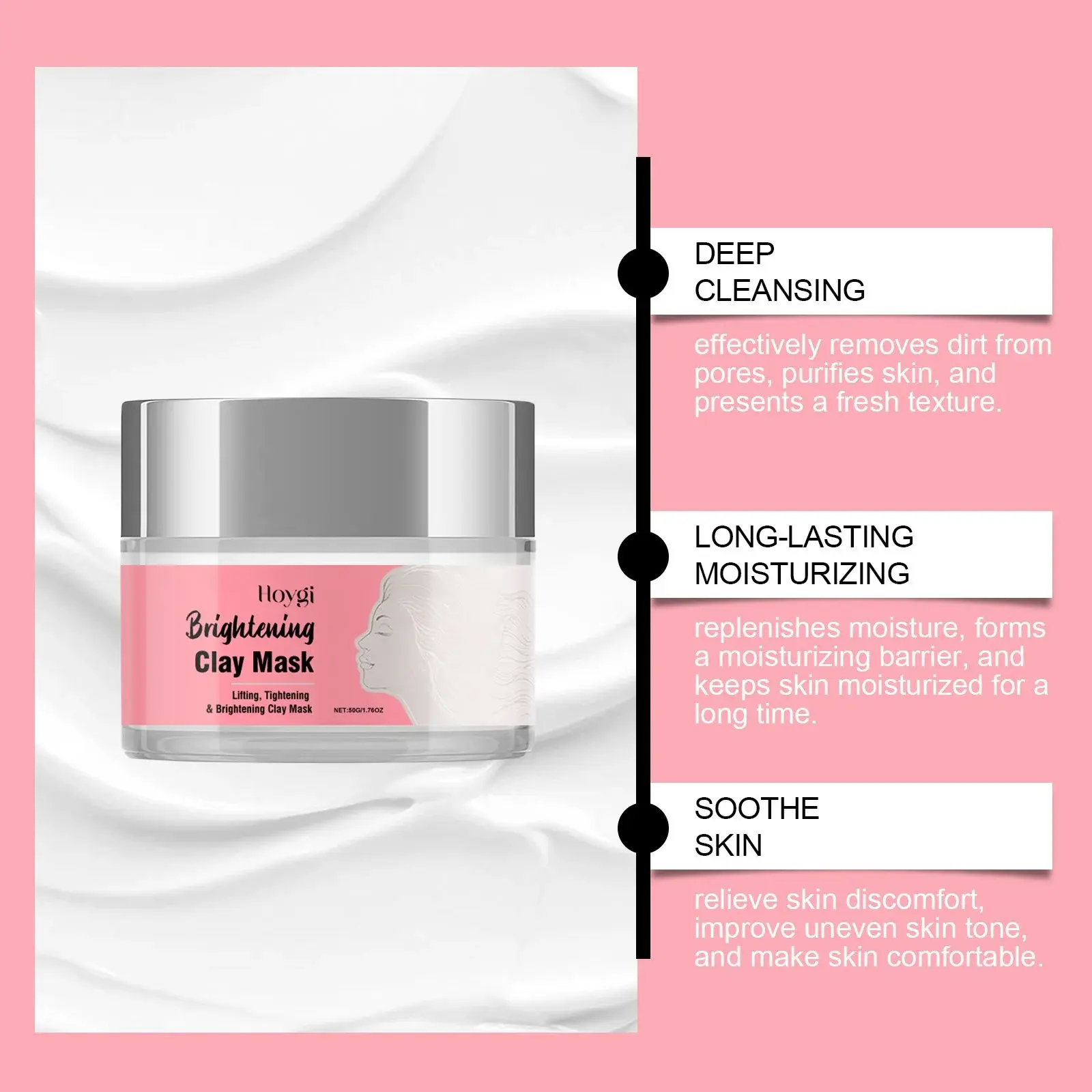 Hoygi Cleansing Mud Mask - Hydrating & Deep Pore Cleansing 5 HO A05 0405 01 1725422433017