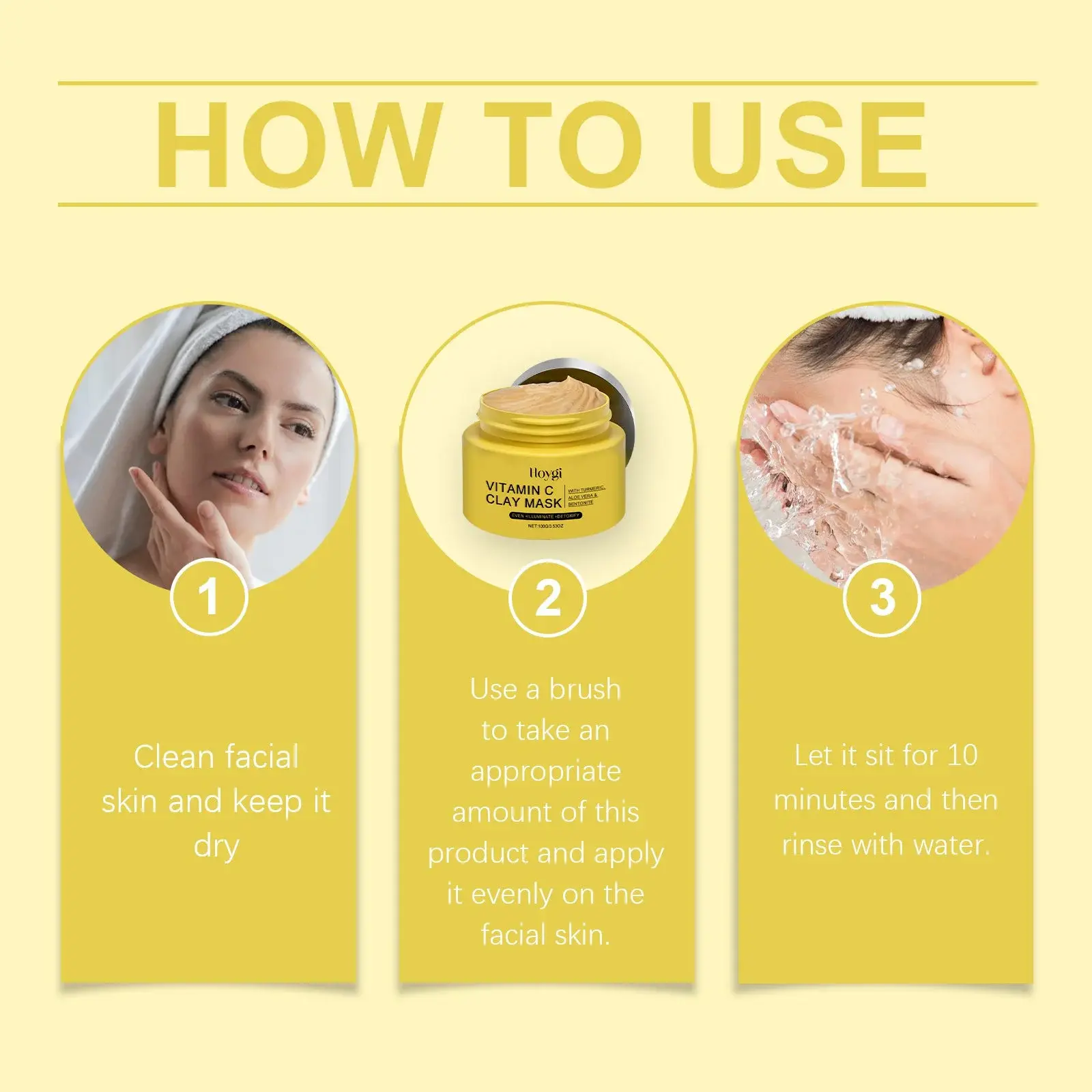 Vitamin C Turmeric Mud Mask for Brightening & Deep Cleansing by Hoygi 4 HO A05 0410 01 1725499825010