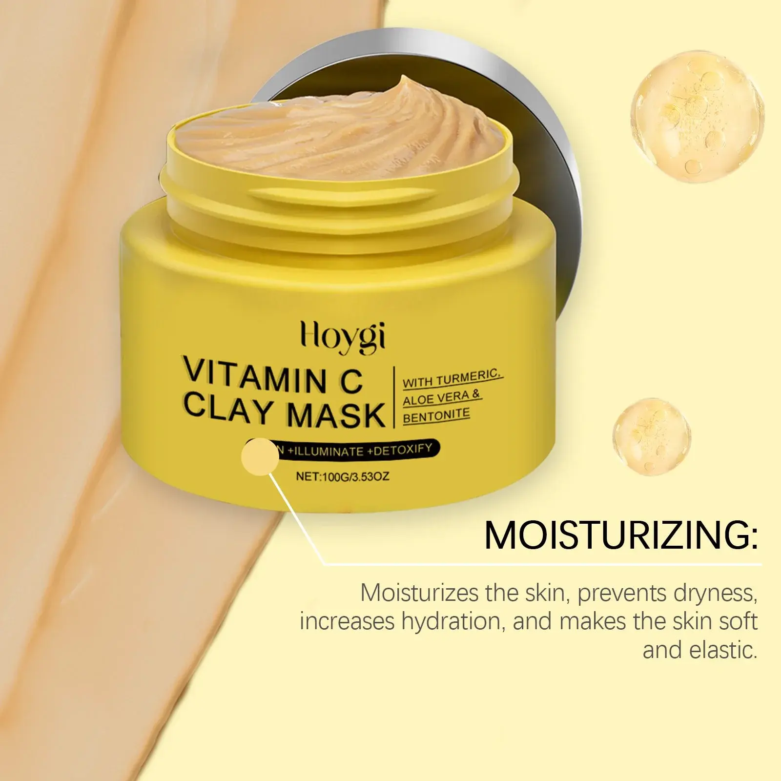 Vitamin C Turmeric Mud Mask for Brightening & Deep Cleansing by Hoygi 6 HO A05 0410 01 1725499825014