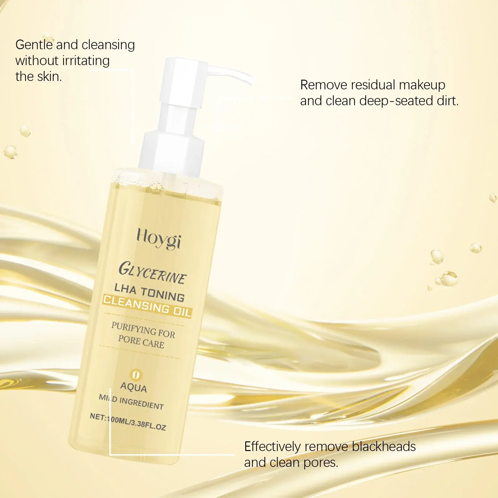 Gentle Cleansing Oil & Makeup Remover for Radiant Skin - Hoygi 7 HO A05 0417 01 1725534042009