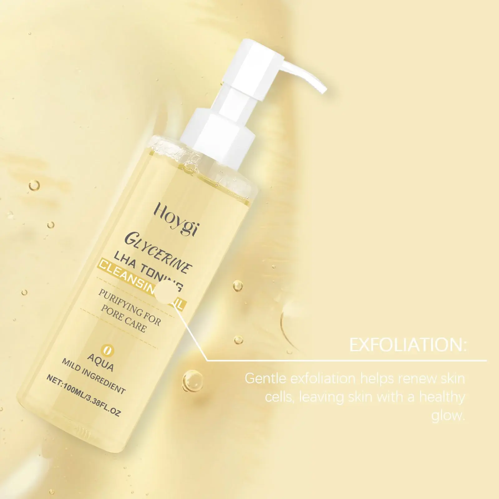 Gentle Cleansing Oil & Makeup Remover for Radiant Skin - Hoygi 6 HO A05 0417 01 1725534042014