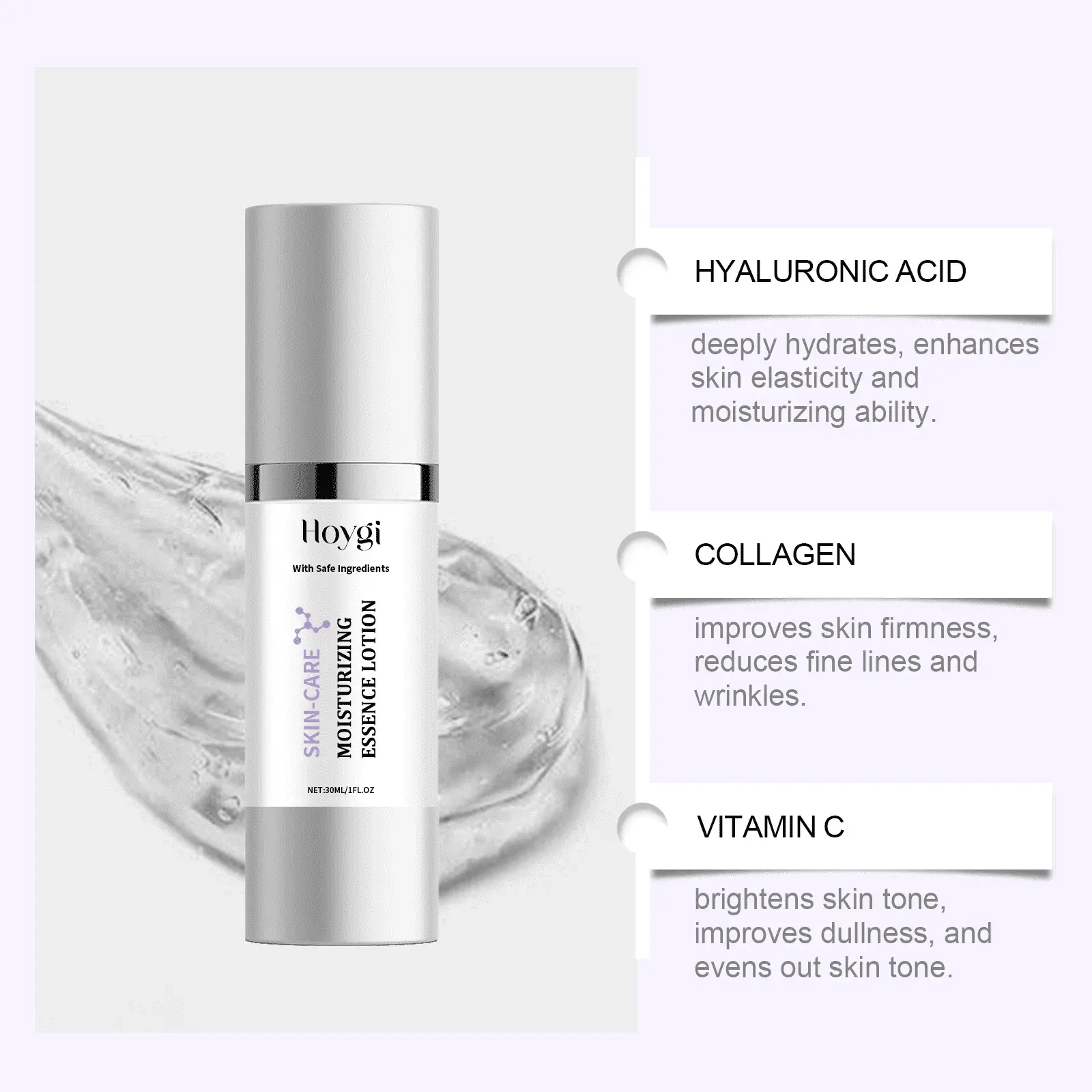 Moisturizing Essence with Vitamin C & Elastin for Smooth Skin 6 HO A05 0439 01 1731492574016
