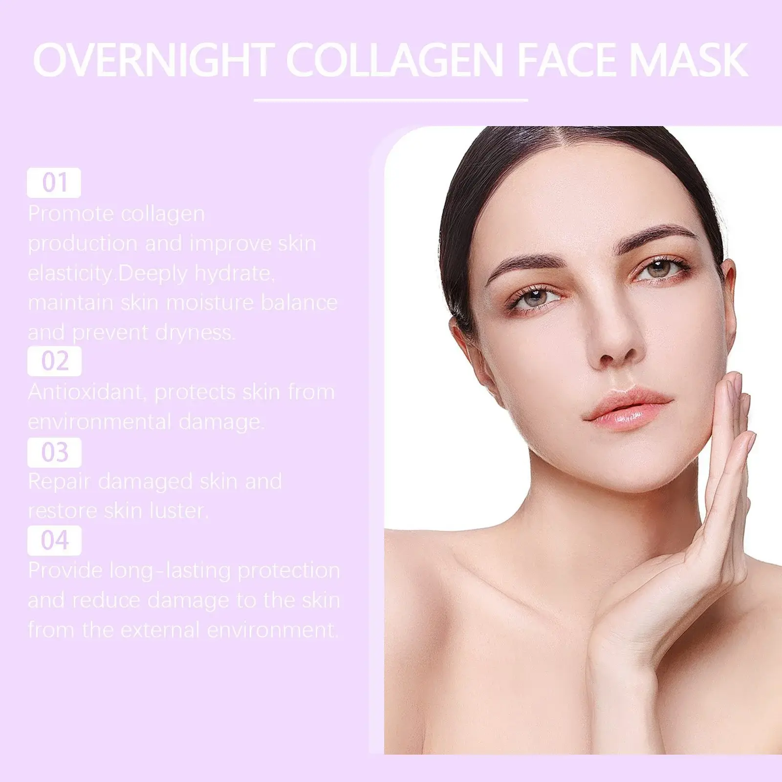 Collagen Tear Mask for Firming and Hydrating Delicate Skin 10 HO A05 0446 02 1726819240012