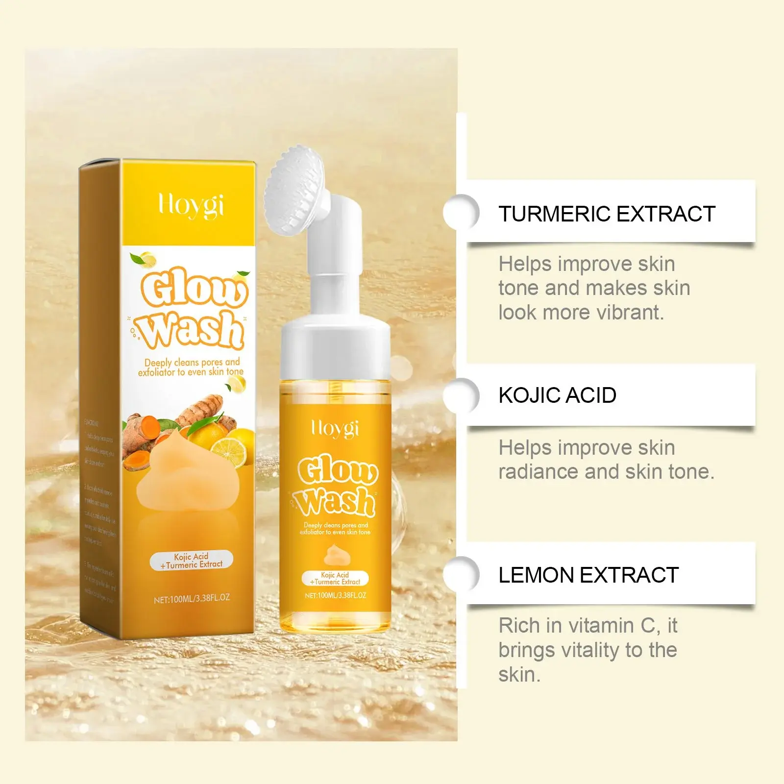 Turmeric Cleanser for Pore Cleansing and Skin Radiance - Hoygi 5 HO A05 0449 02 1726803051018