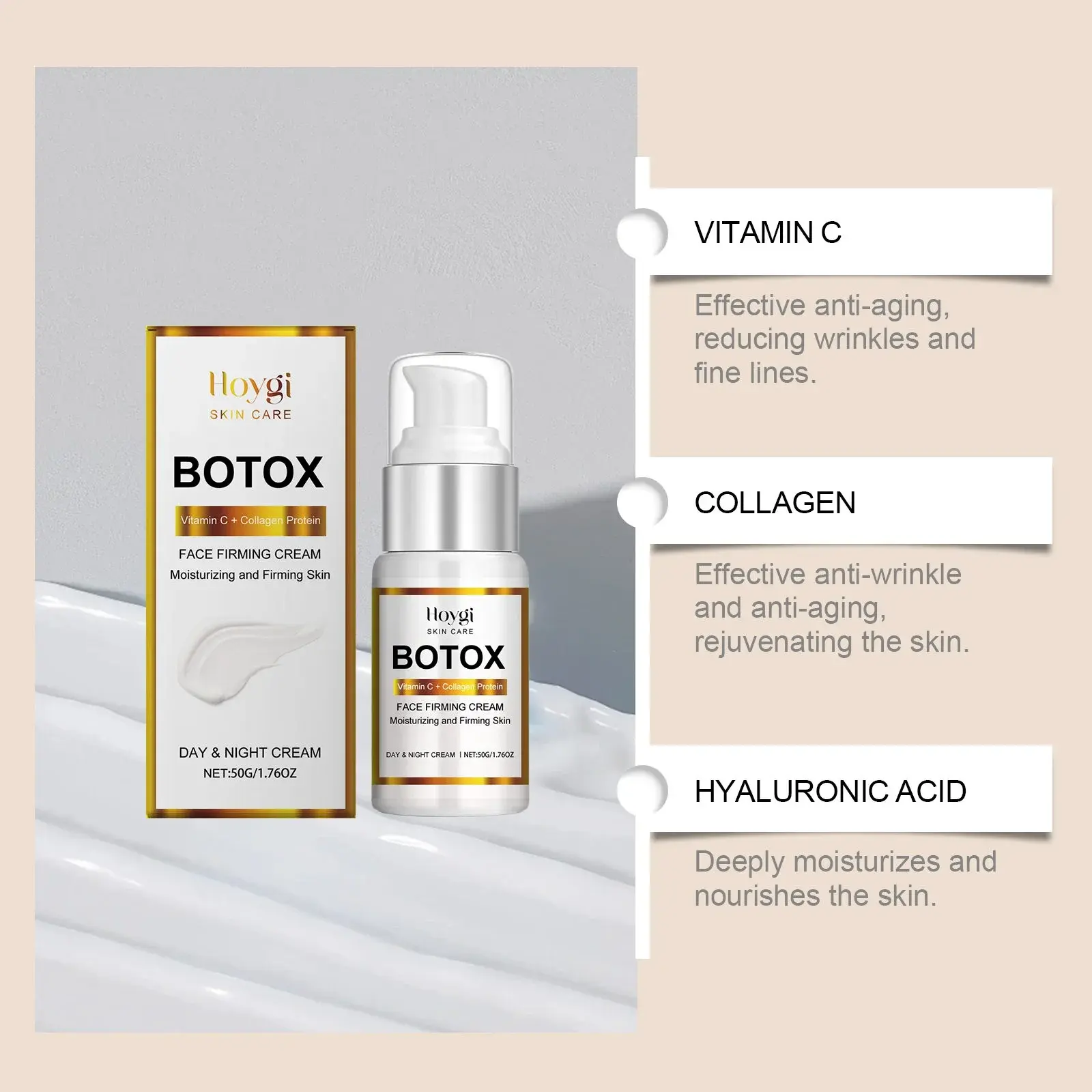 Daily Facial Moisturizer - Hydrating Skin Cream for Dry Skin 5 HO A05 0450 01 64950033