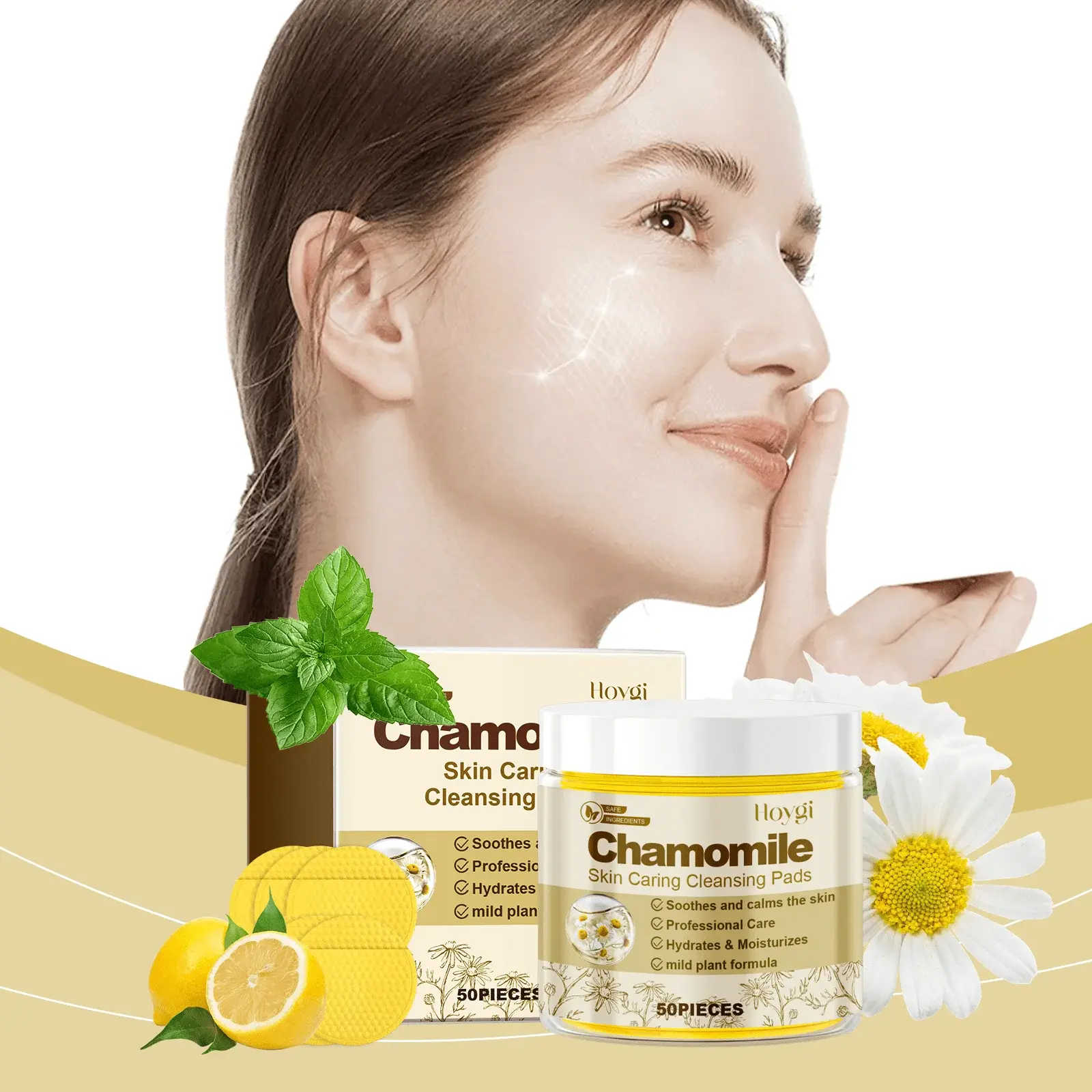 Chamomile Soothing Cleansing Pad - Gentle & Moisturizing Formula 2 HO A05 0456 01 1727062246005