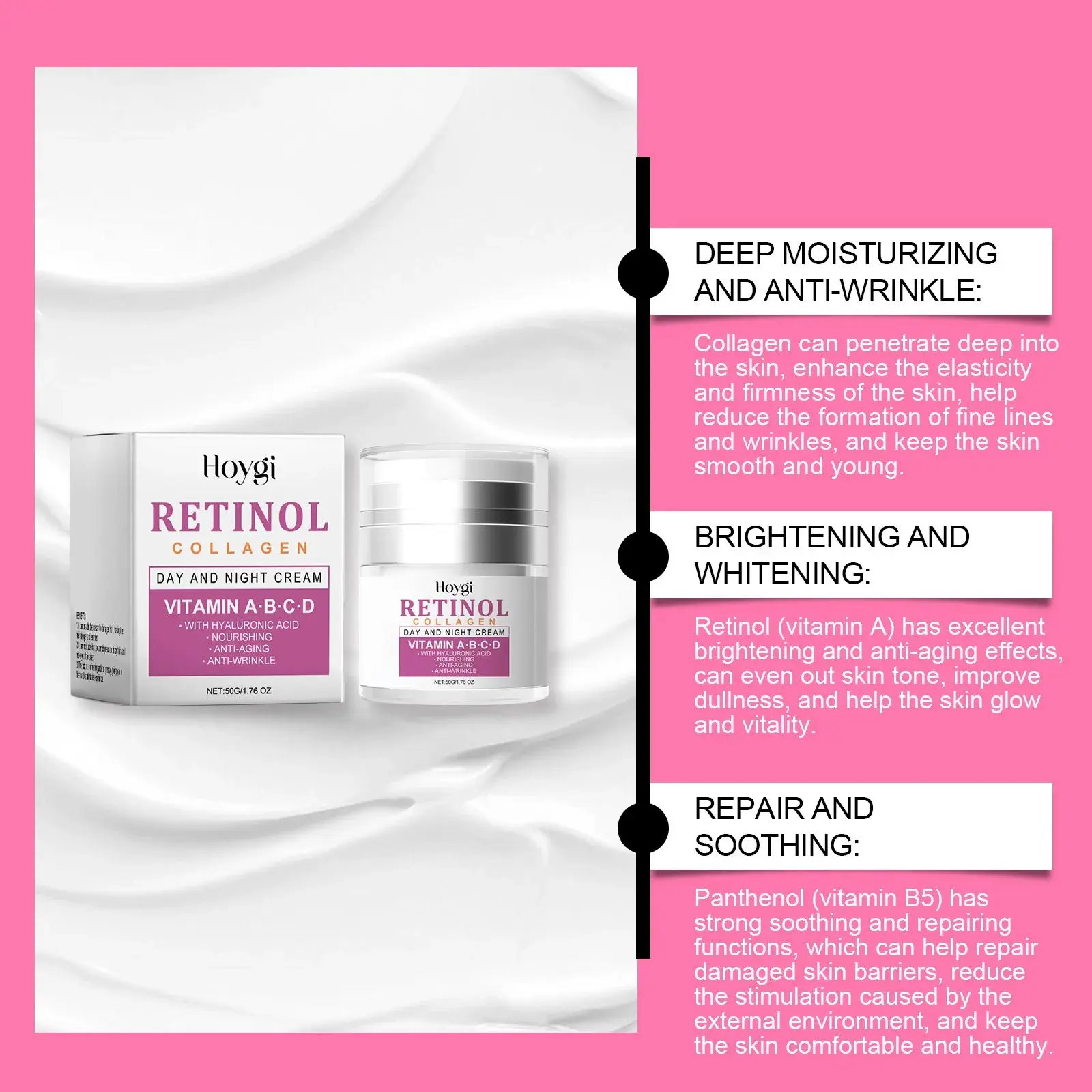 Collagen Cream - Hydrating Treatment for Fine Lines & Skin Brightening 5 HO A05 0462 01 1727087458018