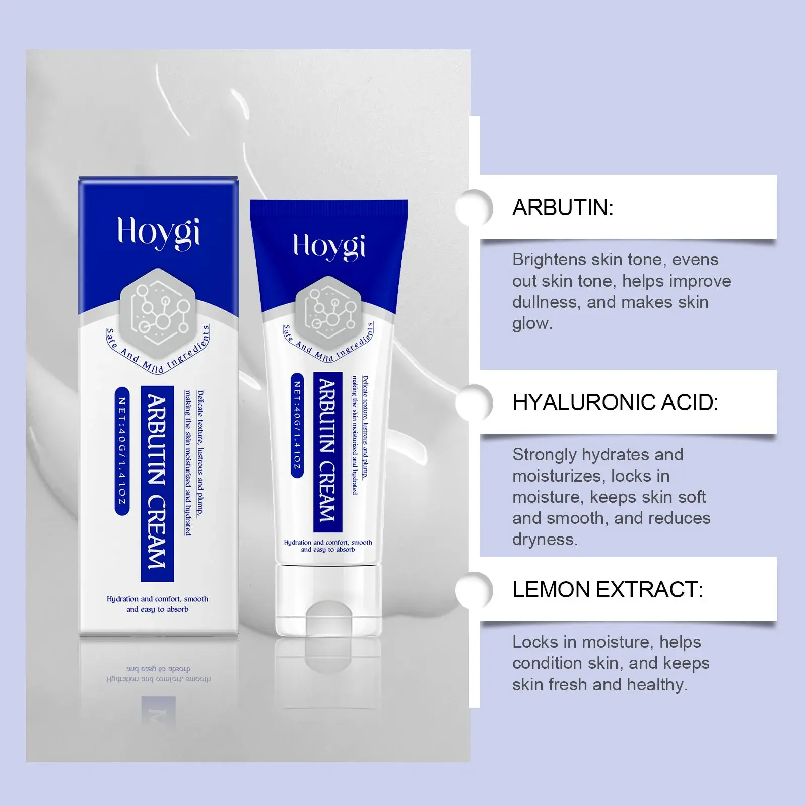 Arbutin Facial Moisturizer Cream for Radiant Skin - Hoygi 5 HO A05 0464 01 1727157631018