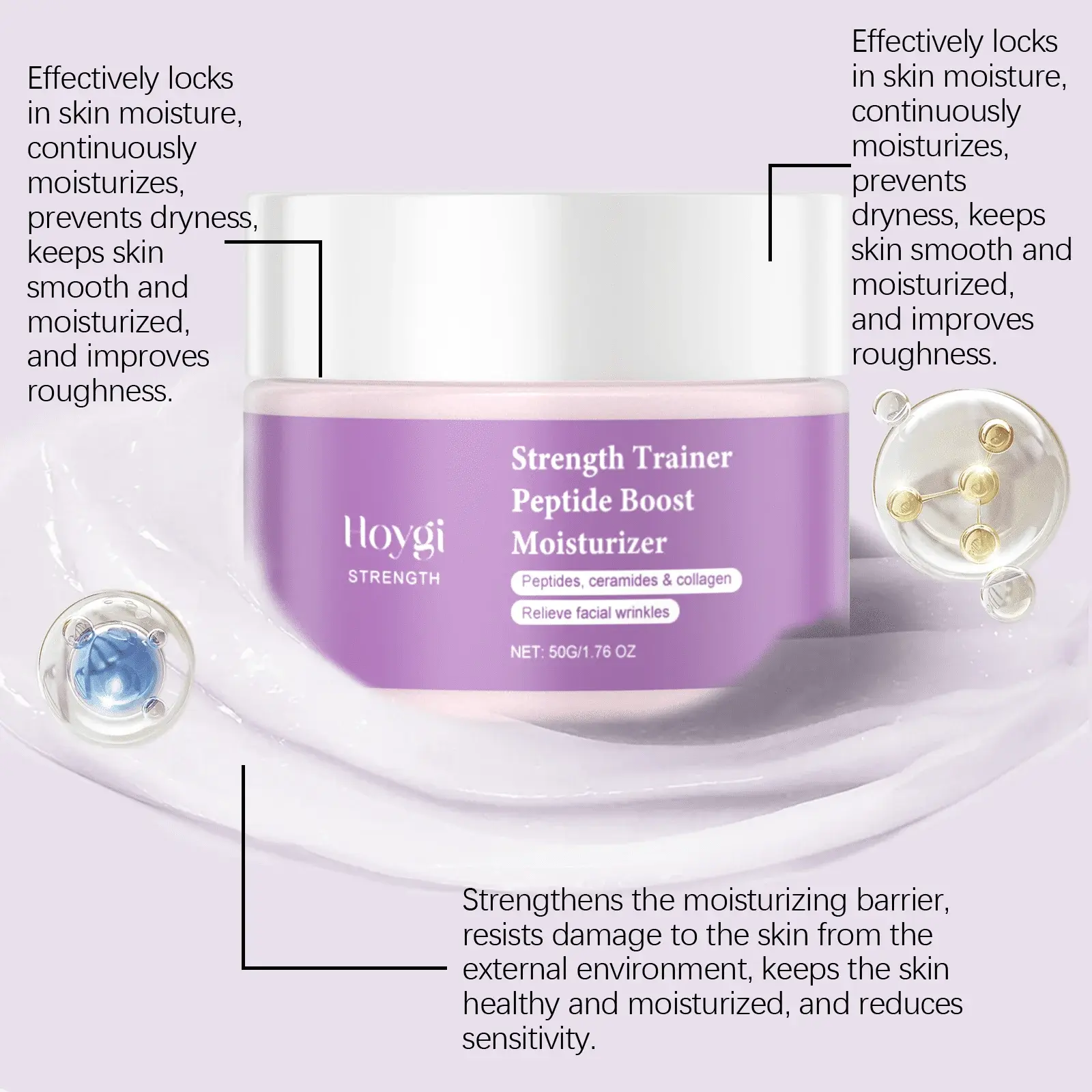 Hydrating Facial Moisturizer with Hyaluronic Acid & Collagen by Hoygi 6 HO A05 0472 01 1727321500017