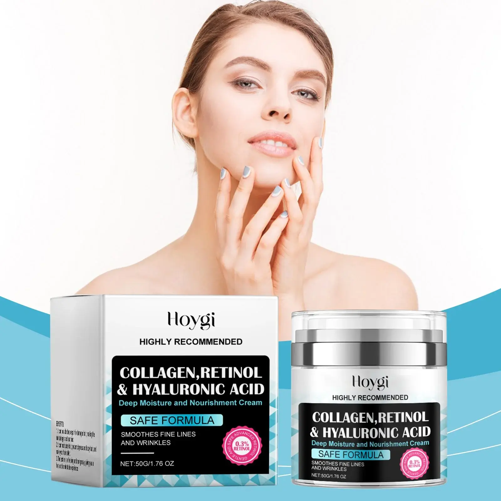 Collagen Moisturizing Cream for Hydrating Daily Facial Care - Hoygi 2 HO A05 0480 01 1727519579002