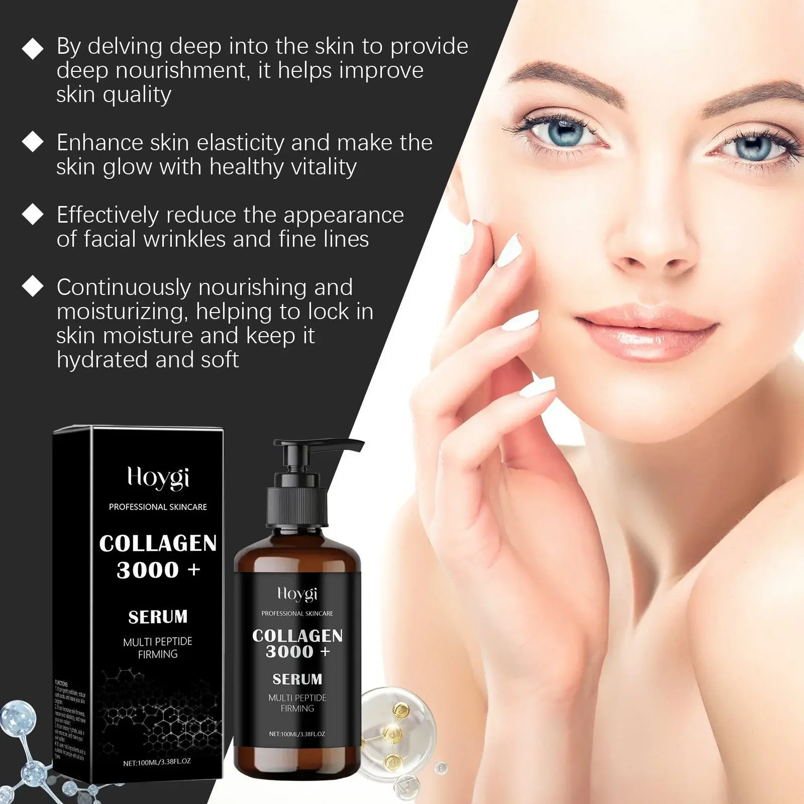 Hyaluronic Acid Serum with Collagen for Deep Hydration - Hoygi 6 HO A05 0481 01 1727519577014