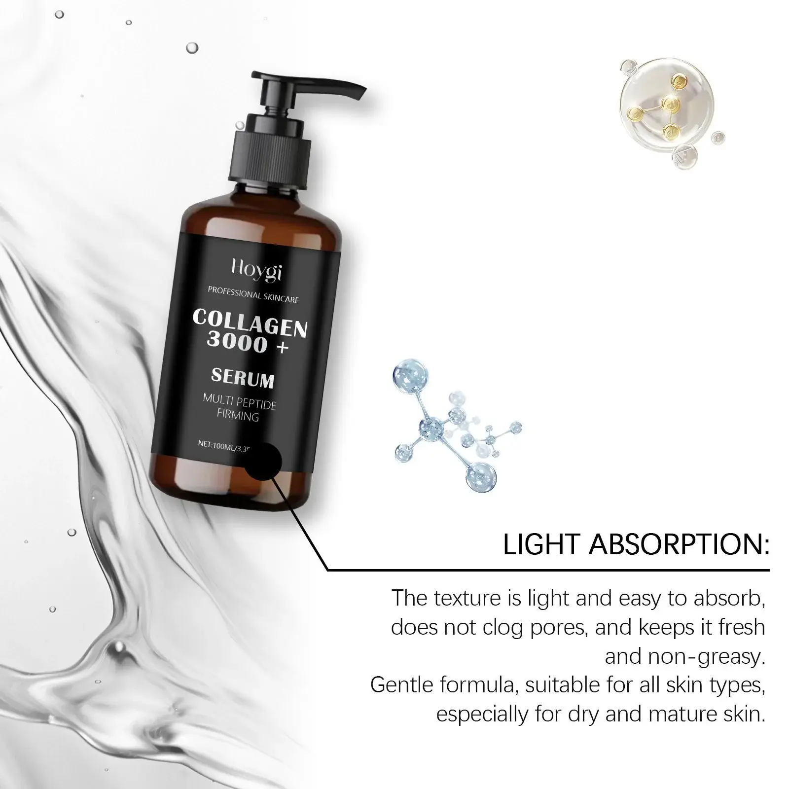 Hyaluronic Acid Serum with Collagen for Deep Hydration - Hoygi 7 HO A05 0481 01 1727519577015