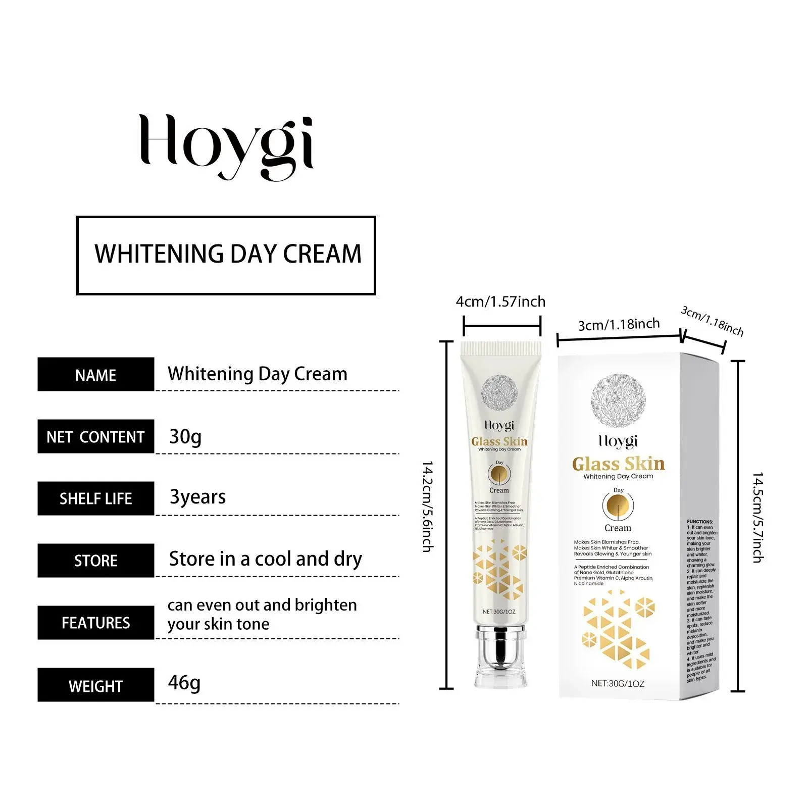 Brightening & Nourishing Daily Face Moisturizer - Deep Hydration Formula 1 HO A05 0488 01 1728268228010