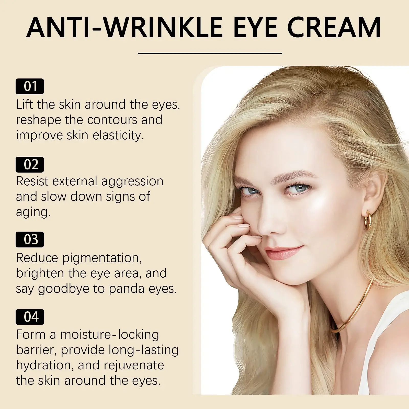 Vitamin C & Retinal Moisturizing Eye Cream - Anti-Aging Formula 10 HO A05 0490 02 74243682