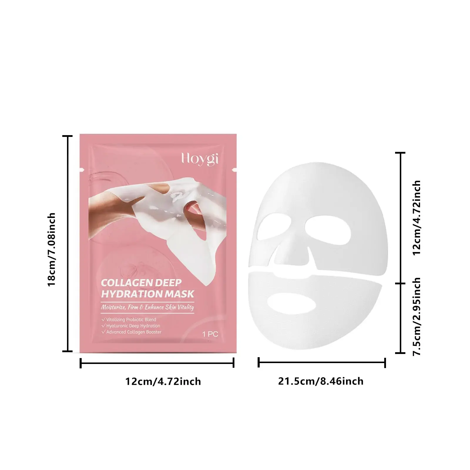 Collagen Mask Anti-Wrinkle & Hydrating Facial Treatment - Hoygi 1 HO A05 0506 01 1728954019020