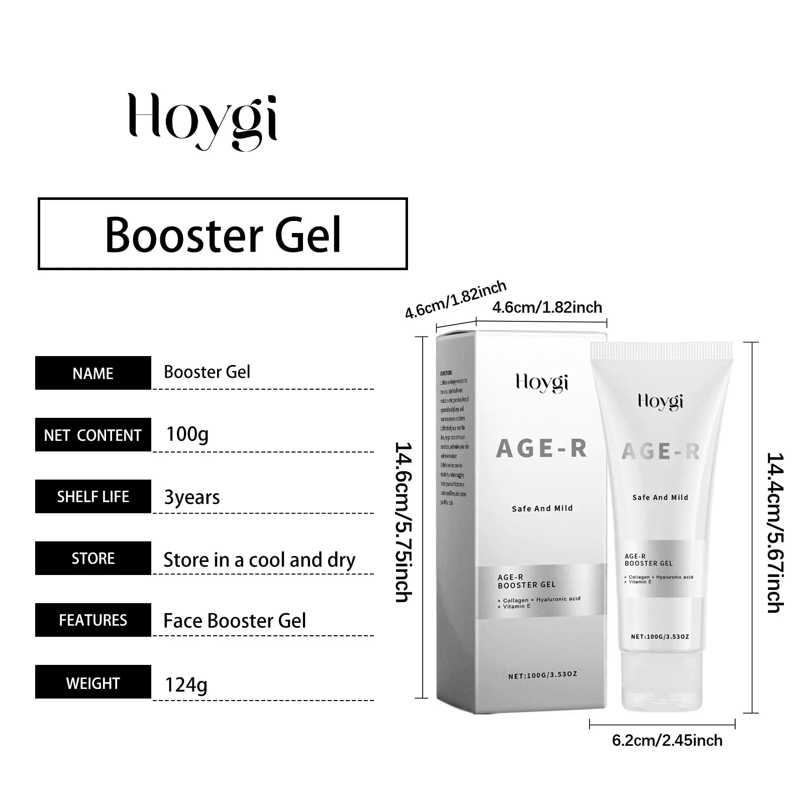 Facial Moisturizing Gel with Hyaluronic Acid & Collagen 1 HO A05 0509 01 1729048169008