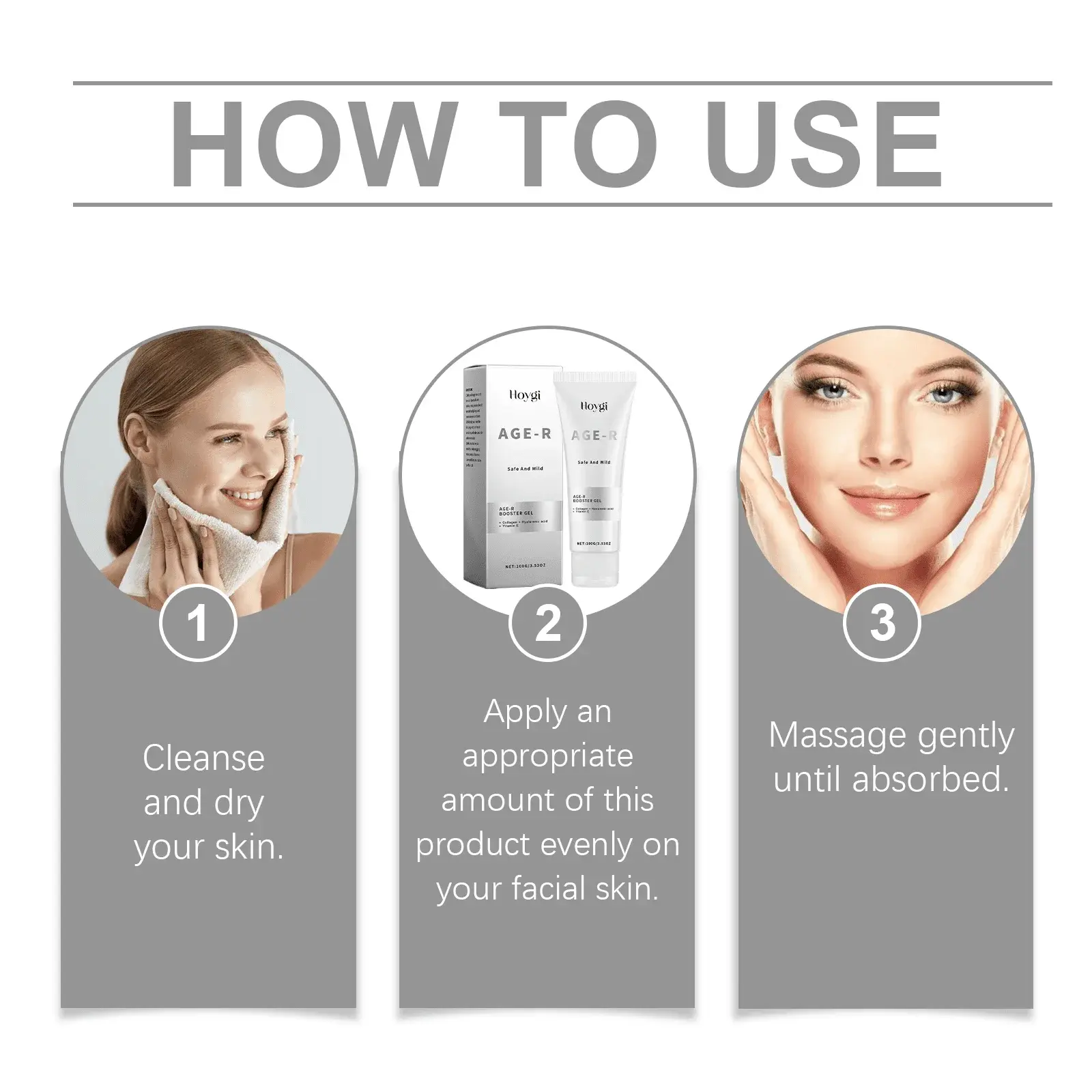 Facial Moisturizing Gel with Hyaluronic Acid & Collagen 4 HO A05 0509 01 1729048169010