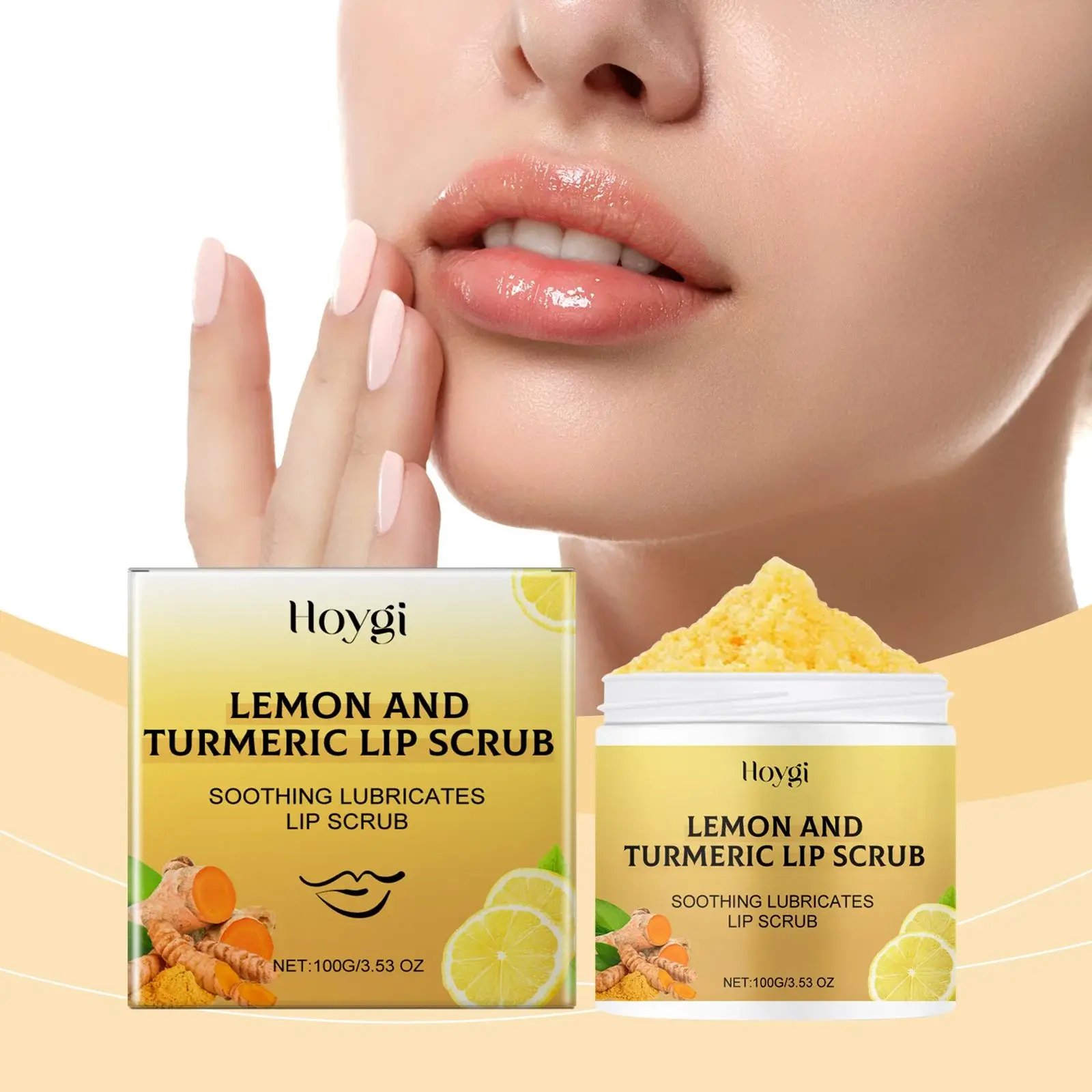 Turmeric Lemon Lip Scrub - Exfoliating & Hydrating Treatment 2 HO A05 0512 01 1729076430002