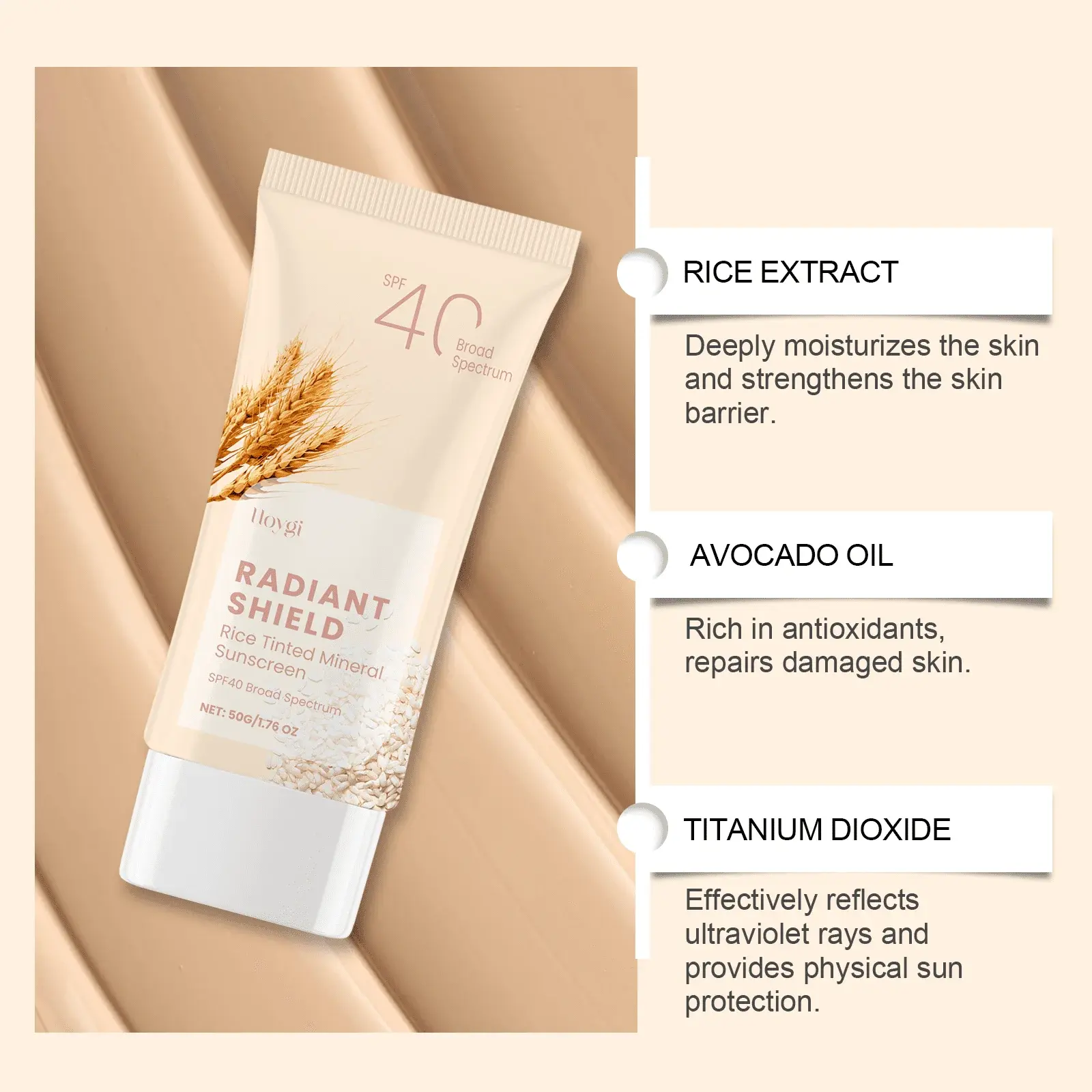 Face Sunscreen Moisturizer - Lightweight & Non-Sticky Formula 5 HO A05 0527 01 1729753278016