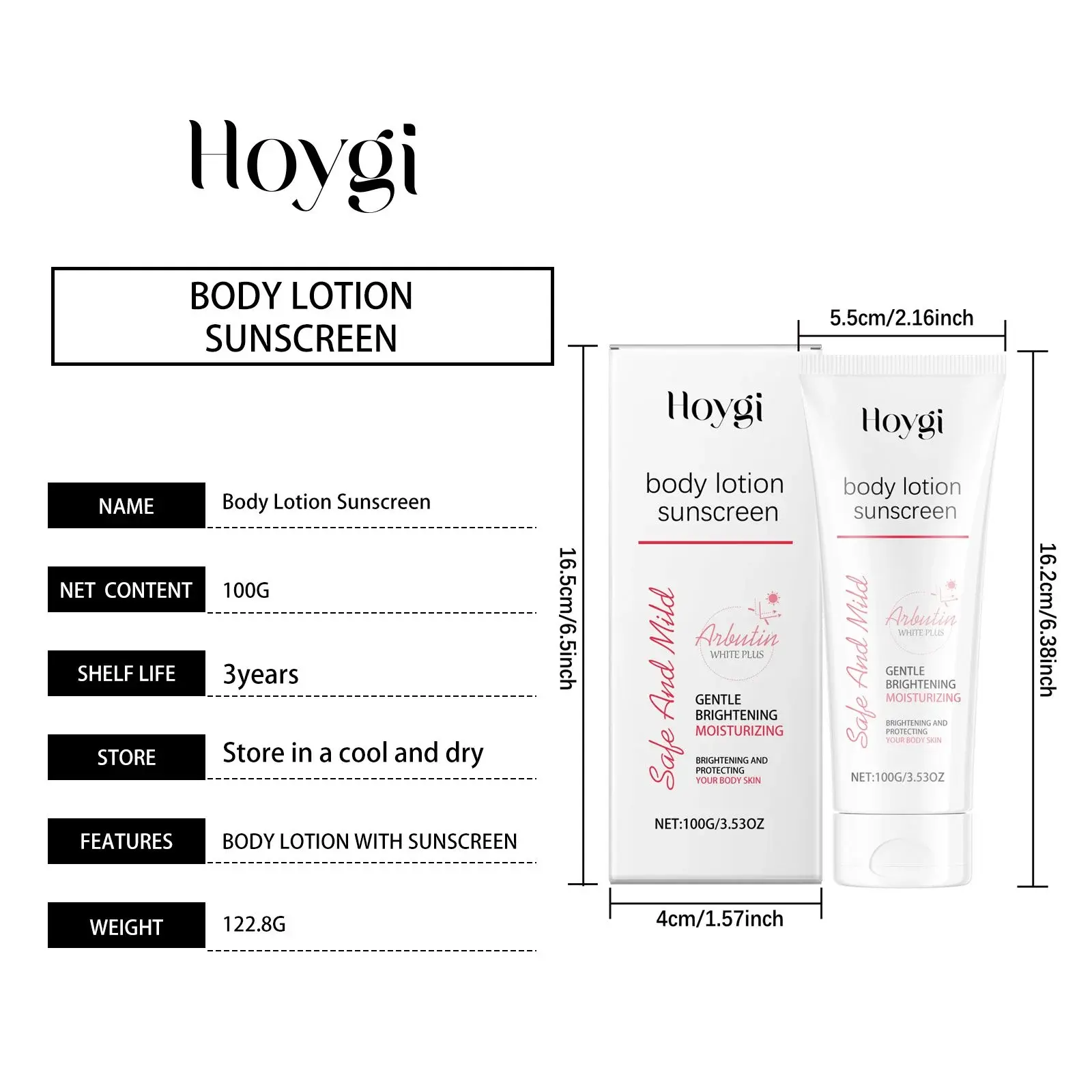 Arbutin Brightening Protective Cream for Face & Body - Hoygi 1 HO A05 0543 01 1730359897010