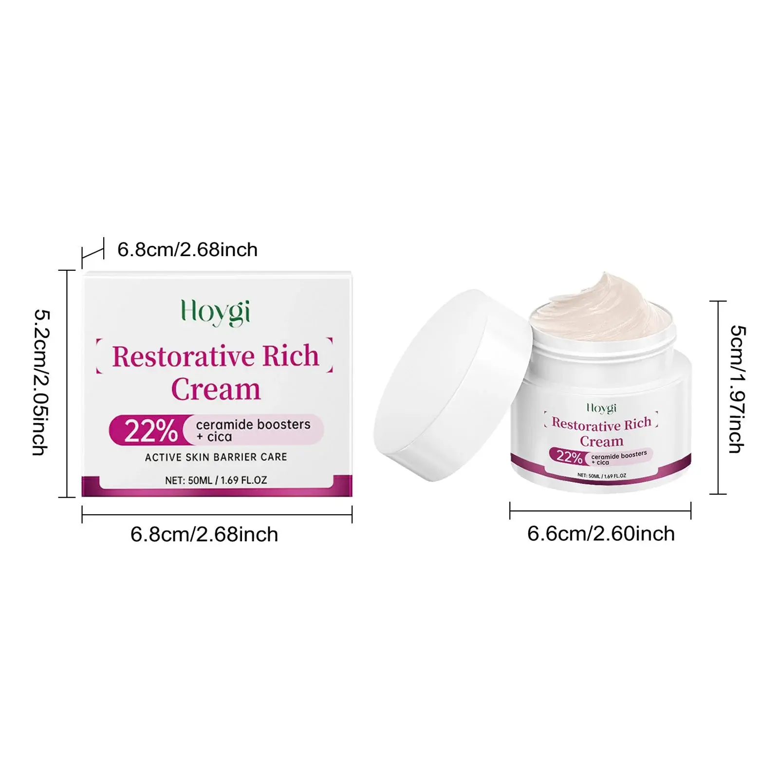 Moisturizing Face Cream with Ceramides - Hydrating & Skin Repair 1 HO A05 0558 01 1730545229008