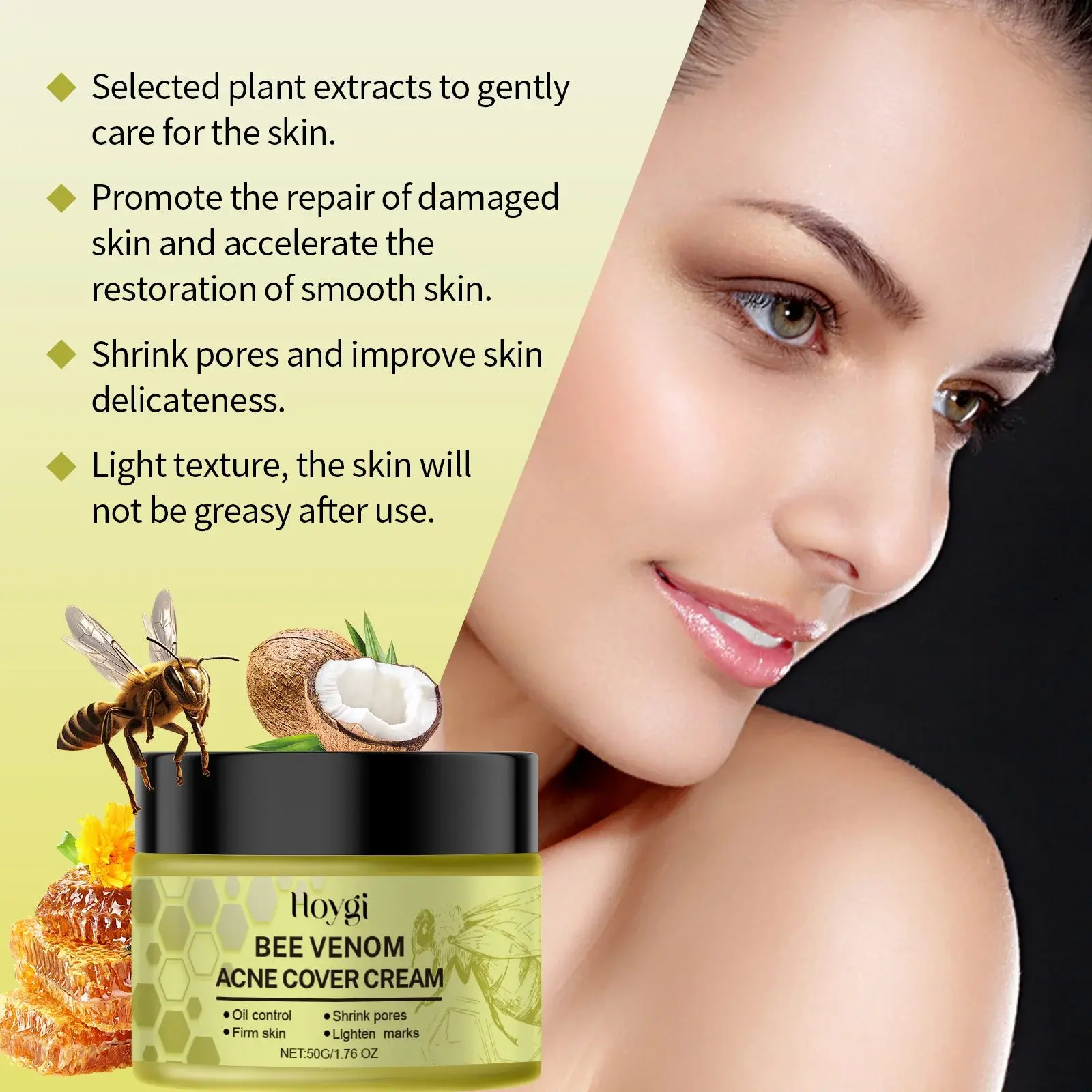 Beesvenom Acne-Clearing Cream - Oil Control & Moisturizing 7 HO A05 0575 01 1731294038013