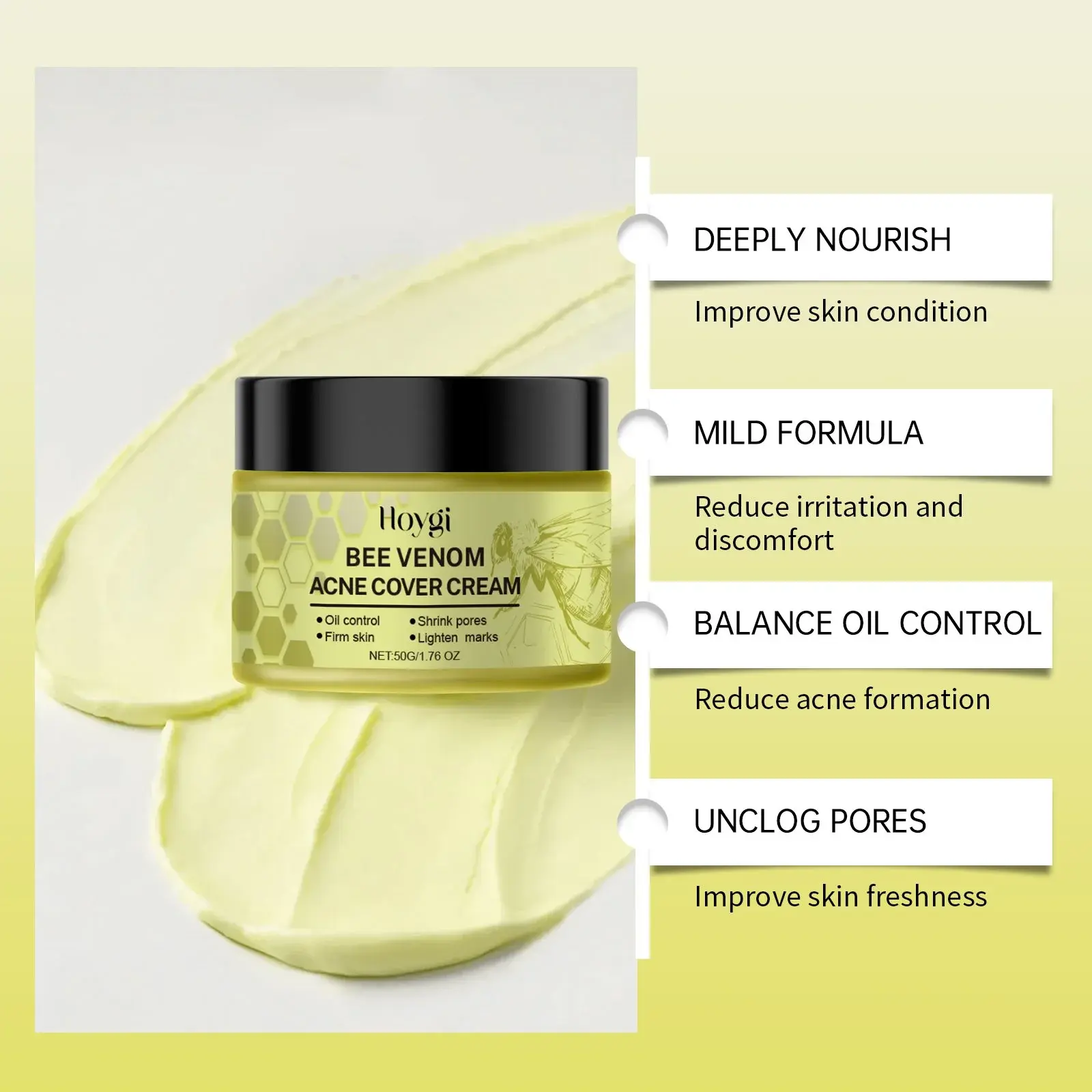 Beesvenom Acne-Clearing Cream - Oil Control & Moisturizing 6 HO A05 0575 01 1731294038017