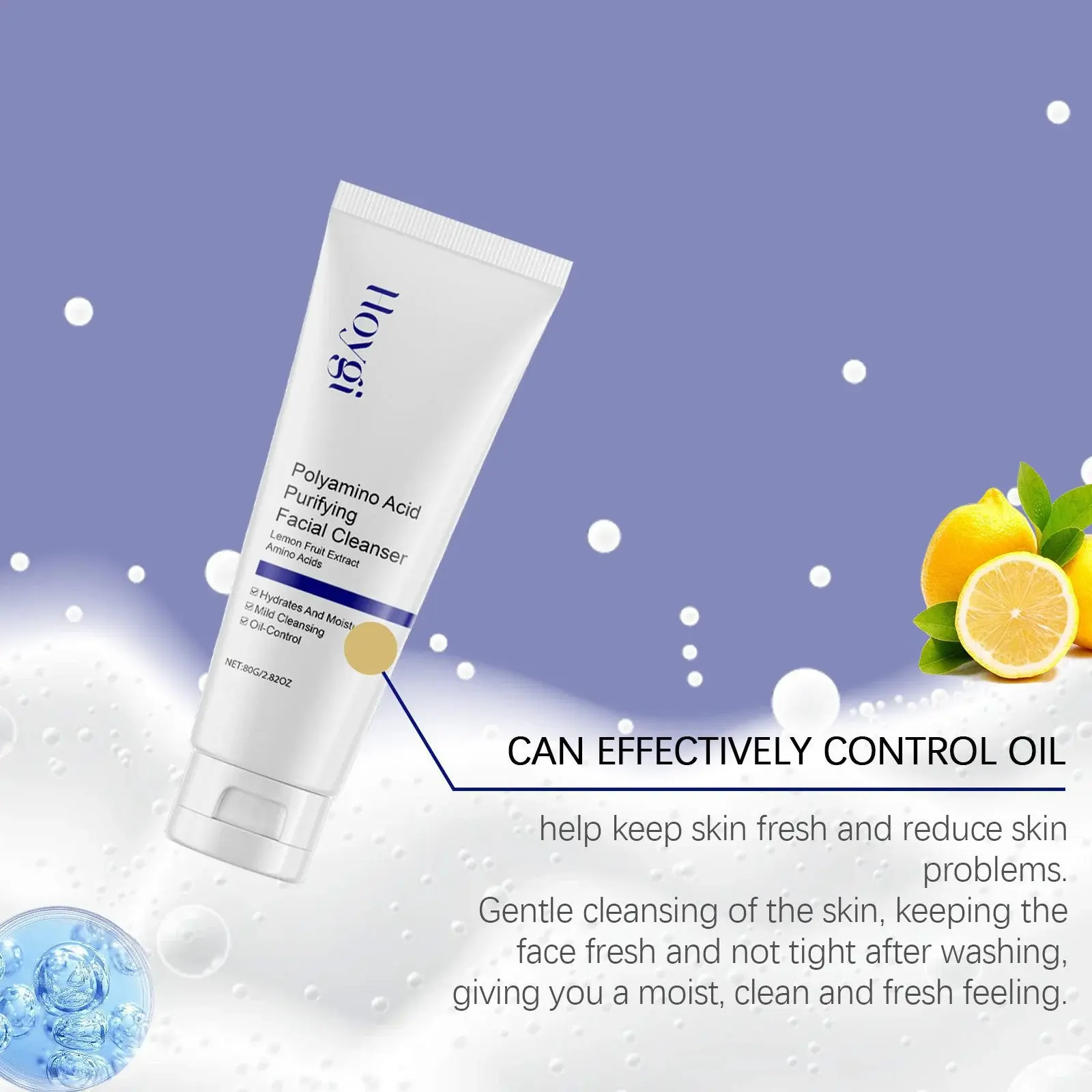 Acne Cleanser Moisturizing Face Wash with Hyaluronic Acid & Collagen - Hoygi 7 HO A05 0578 01 1731375052020
