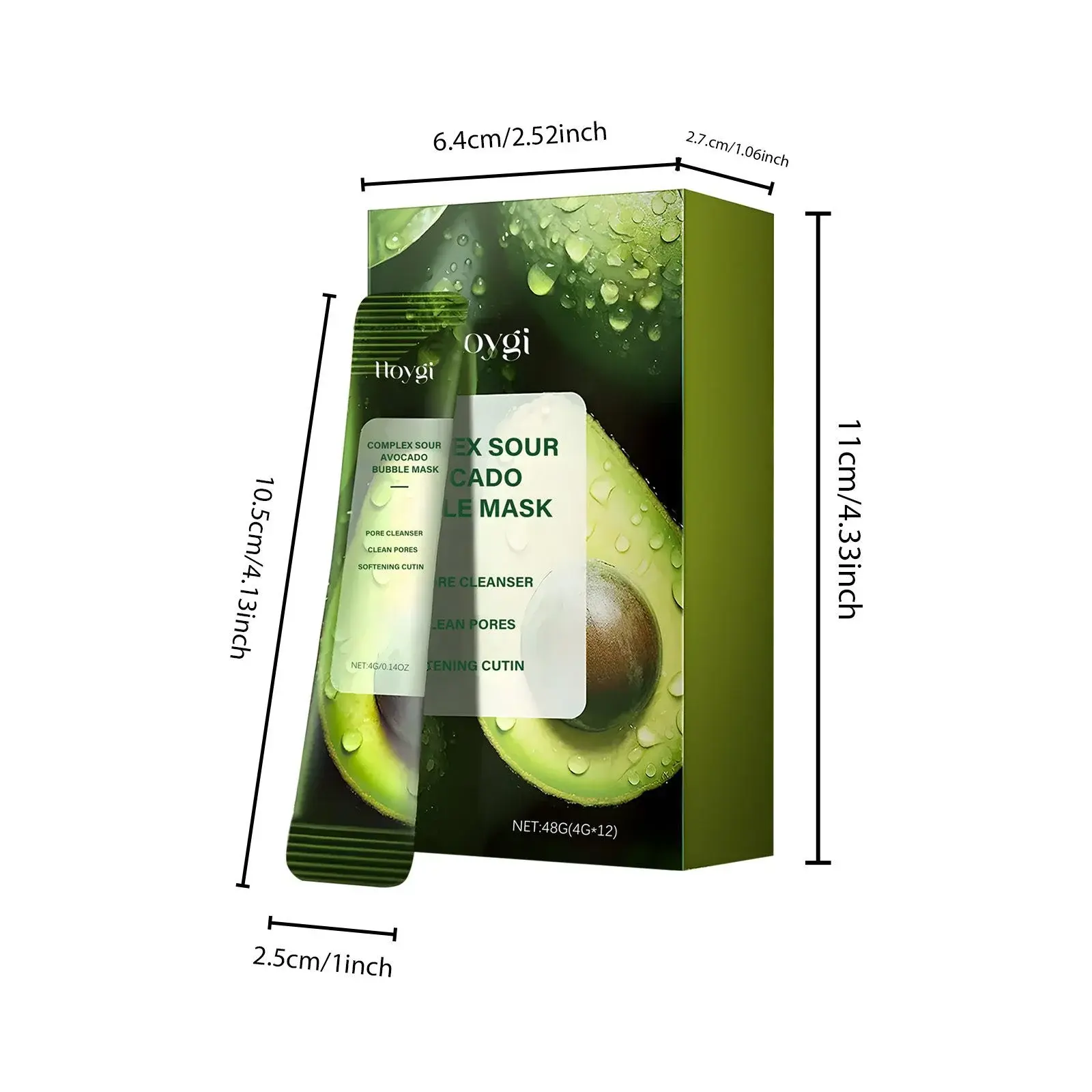 Avocado Cleansing Bubble Mask - Hydrating & Pore Refining - Hoygi 1 HO A05 0584 01 16651724