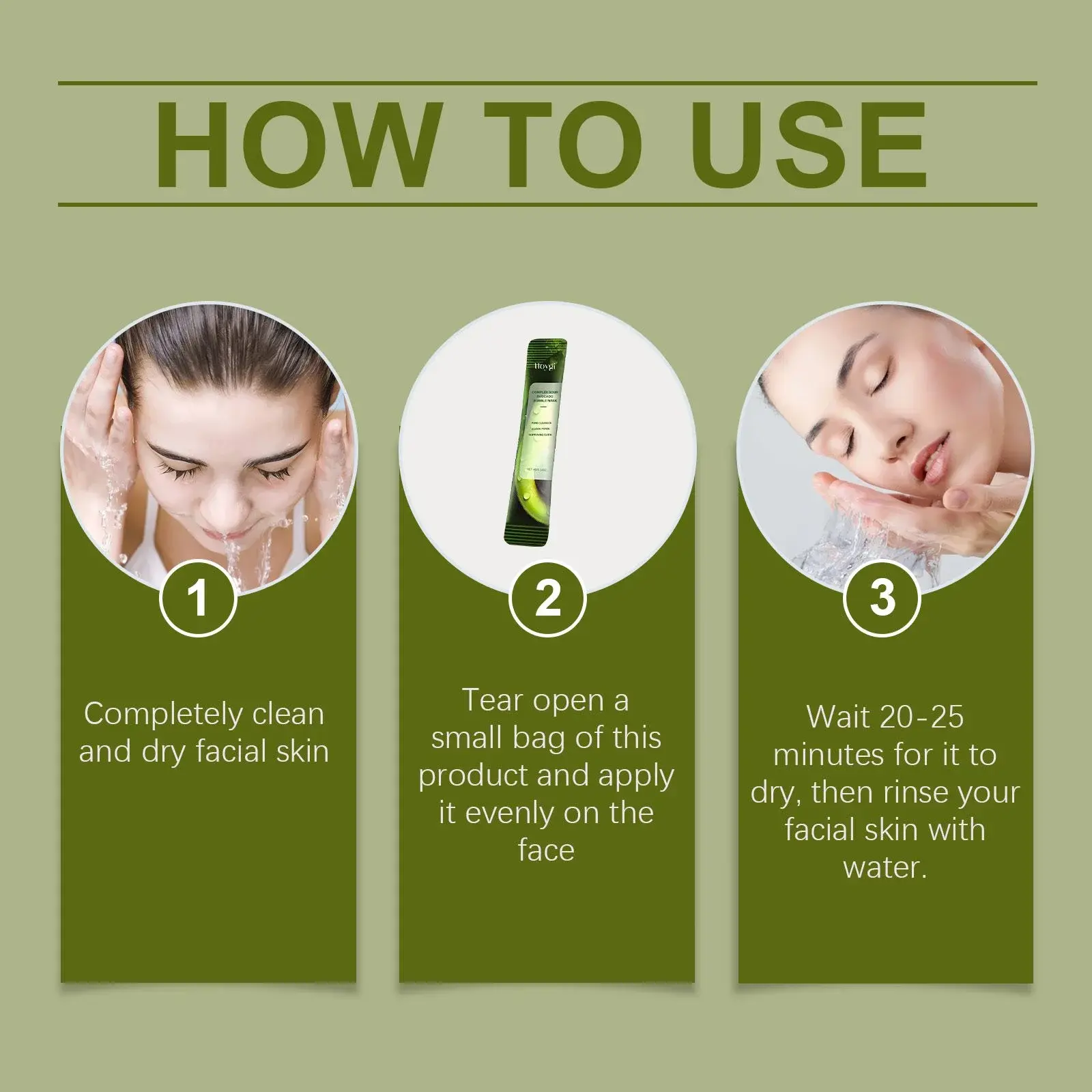 Avocado Cleansing Bubble Mask - Hydrating & Pore Refining - Hoygi 4 HO A05 0584 01 1731569444022
