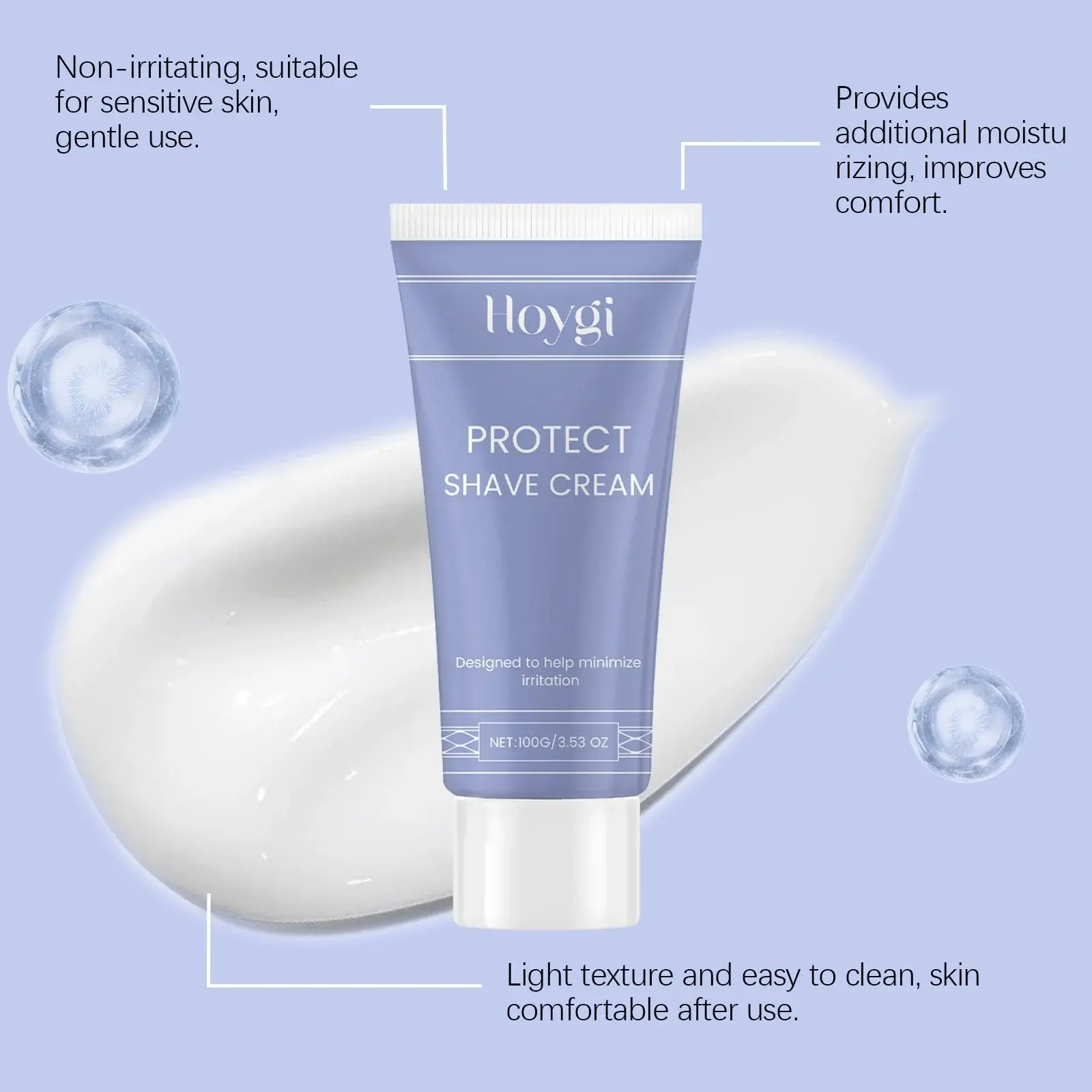 Men's Facial Hair Cream - Gentle Cleansing & Beard Softening Formula 8 HO A05 0603 01 1732082451020