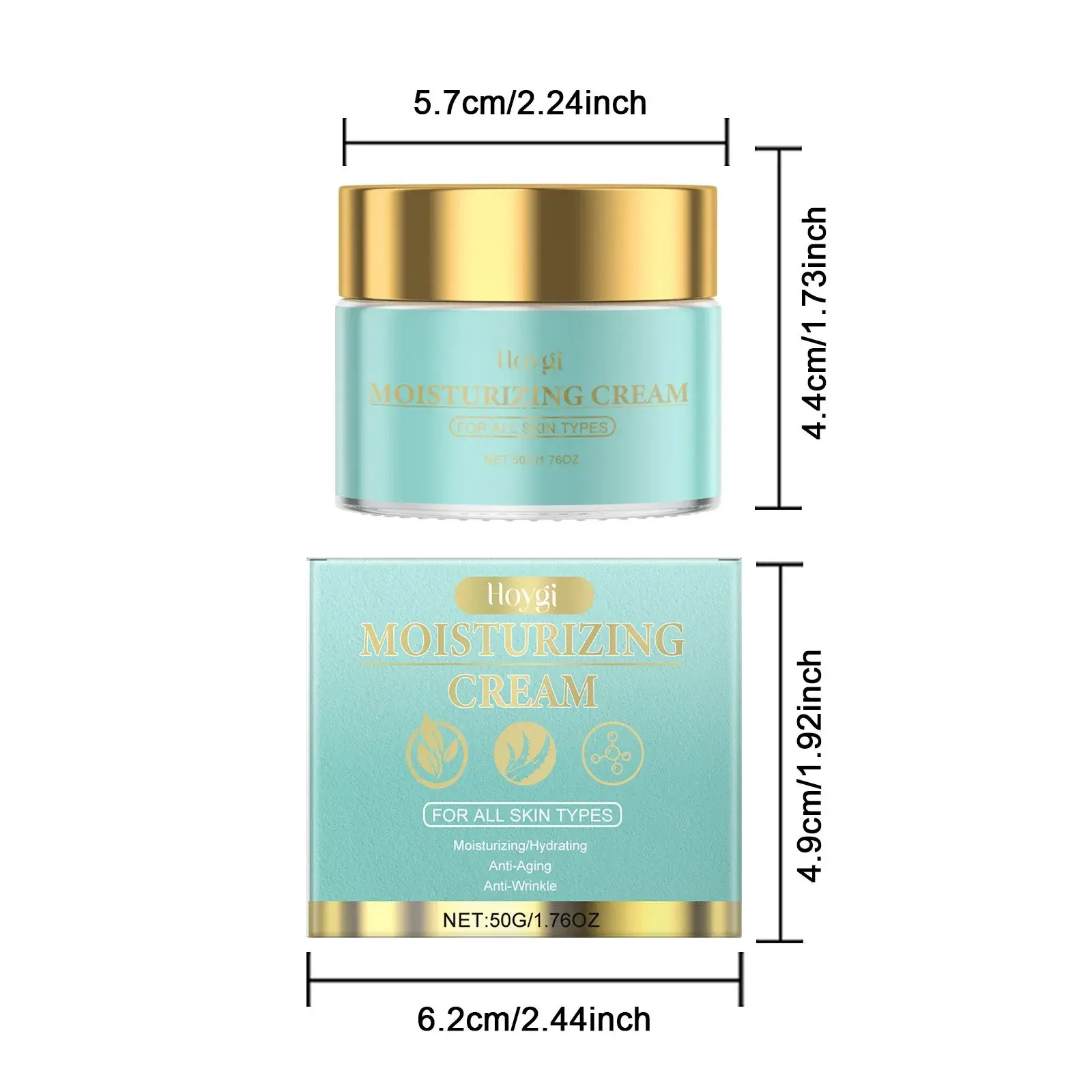 Anti-Aging Facial Moisturizer - Hydrating & Brightening Formula 1 HO A05 0607 01 1734514318001