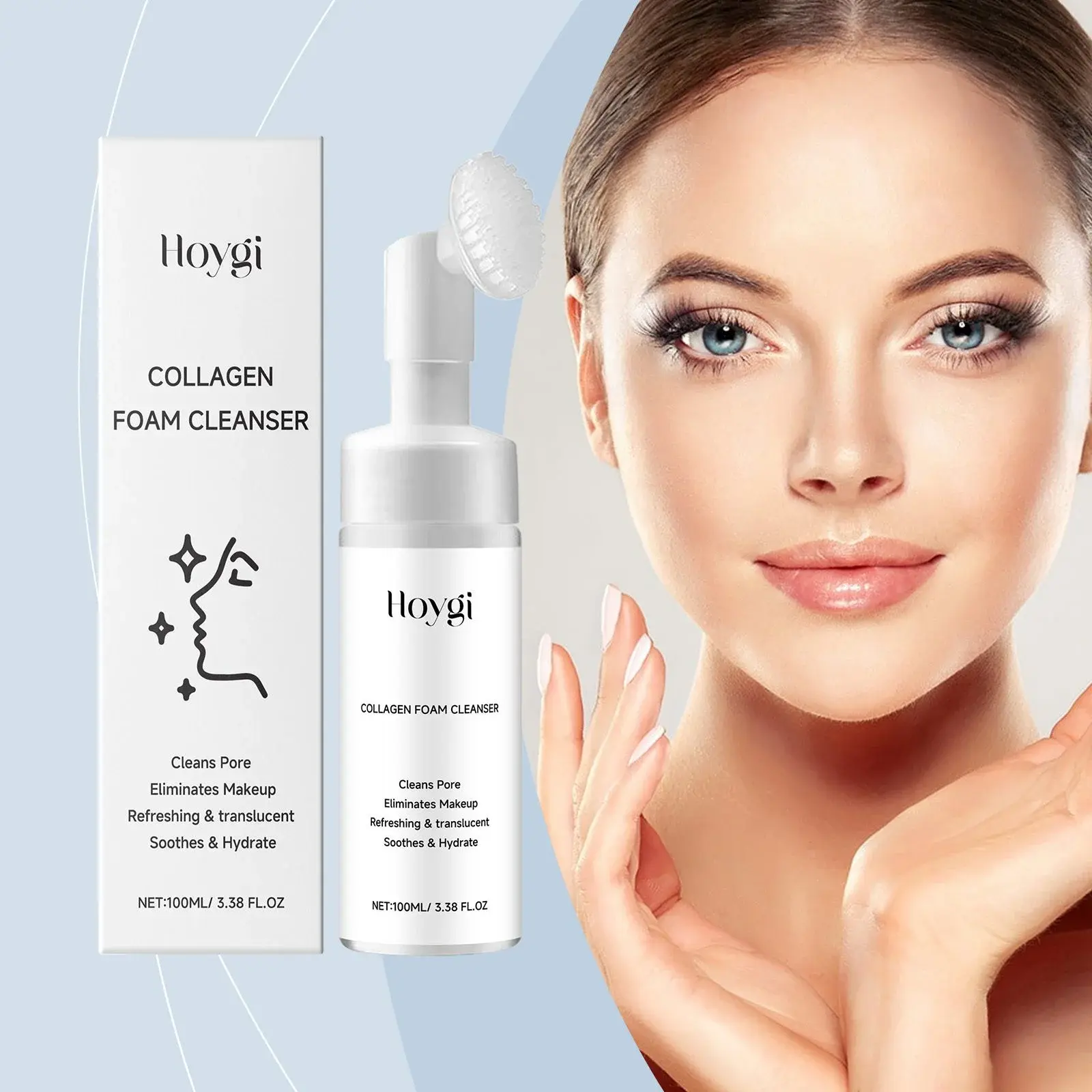 Collagen Cleansing Foam - Moisturizing & Oil Control Face Wash 2 HO A05 0630 01 1733193126007