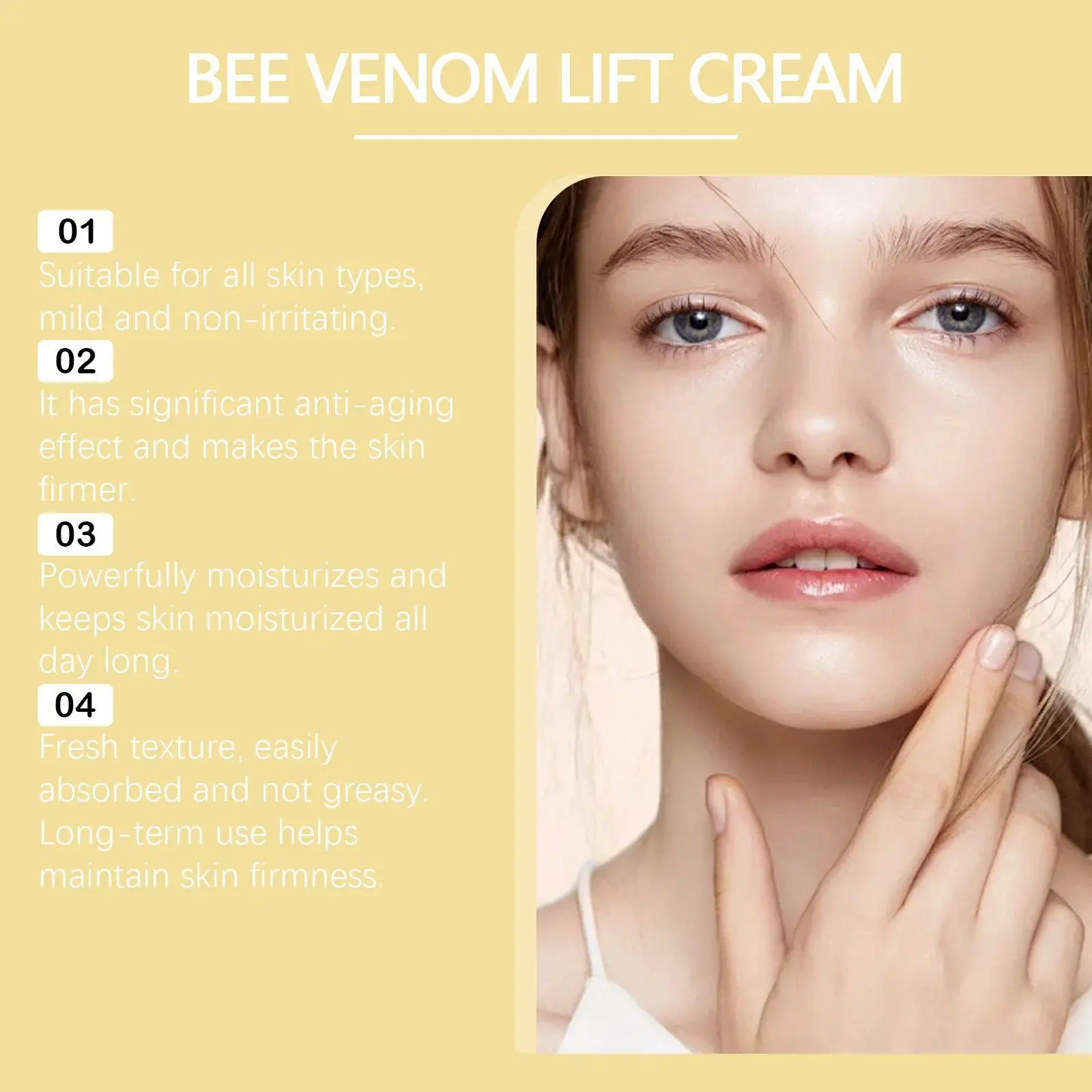 Bee Venom Face Firming Cream Nourishing & Moisturizing - Hoygi 5 HO A05 0648 01 1733536909016