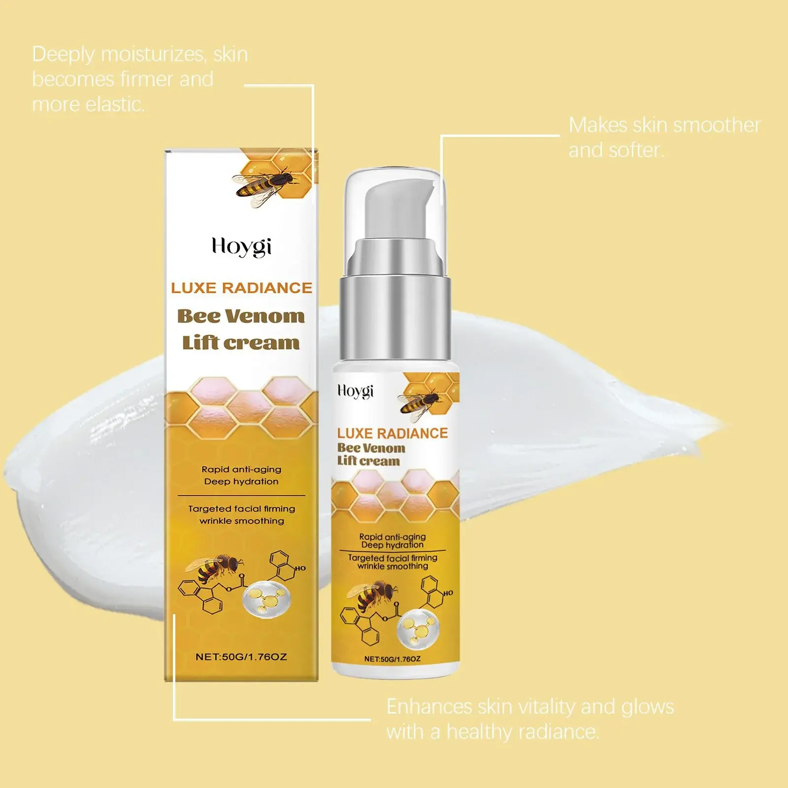 Bee Venom Face Firming Cream Nourishing & Moisturizing - Hoygi 8 HO A05 0648 01 1733536909017