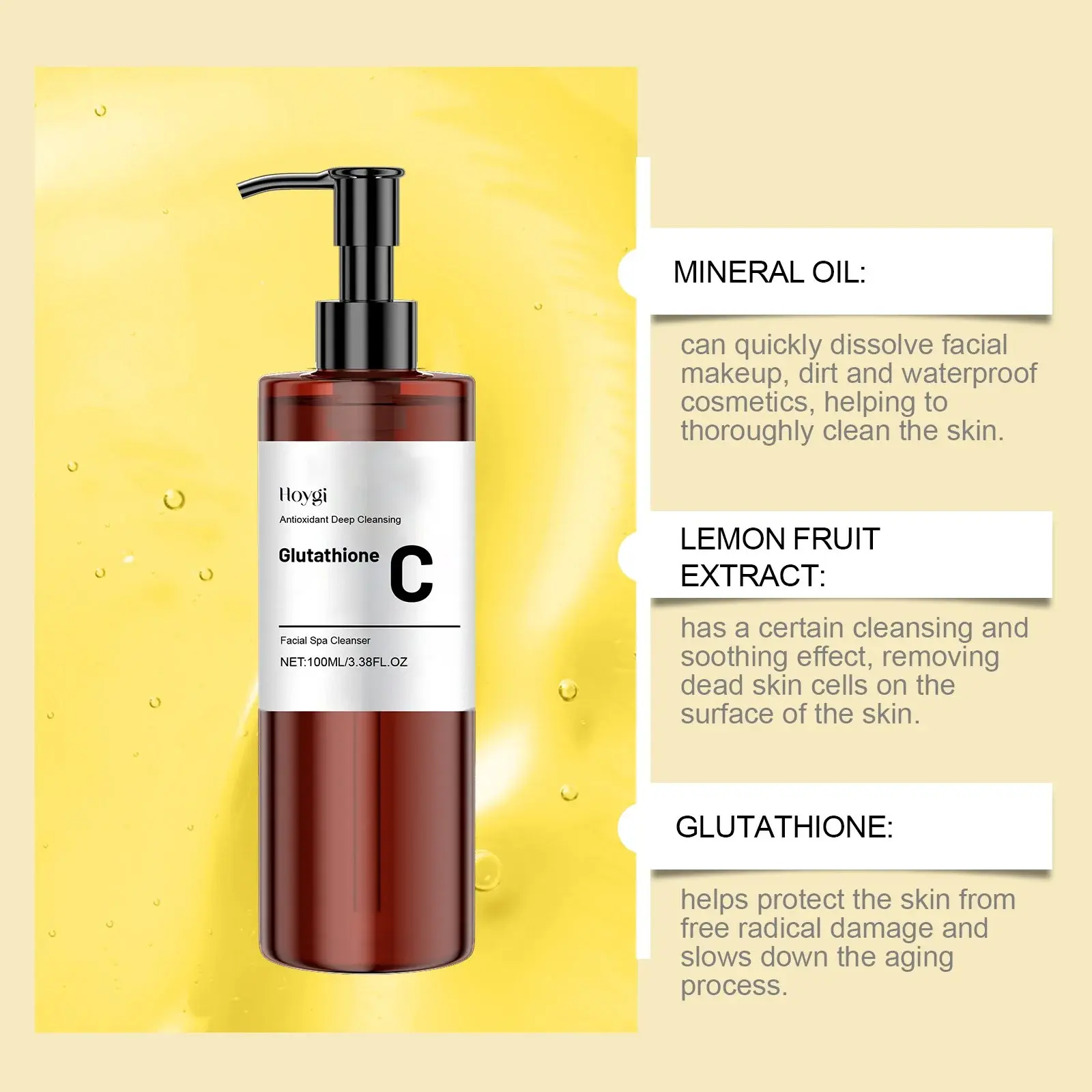 Vitamin C Cleansing Oil Gentle Moisturizing Face Wash - Hoygi 5 HO A05 0653 01 1733709692015