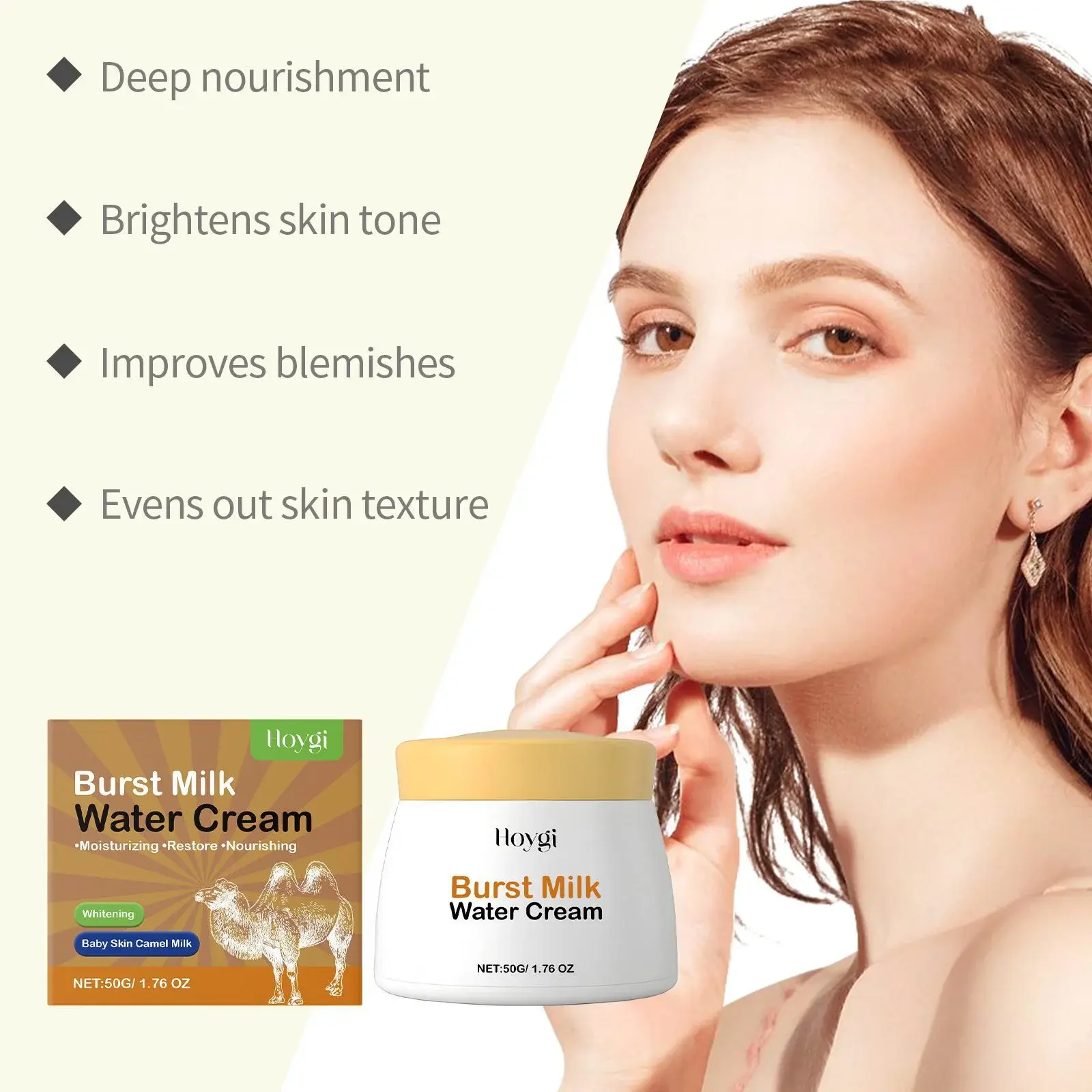 Camel Milk Moisturizing Cream for Face - Deep Hydration Formula 7 HO A05 0655 01 75060003